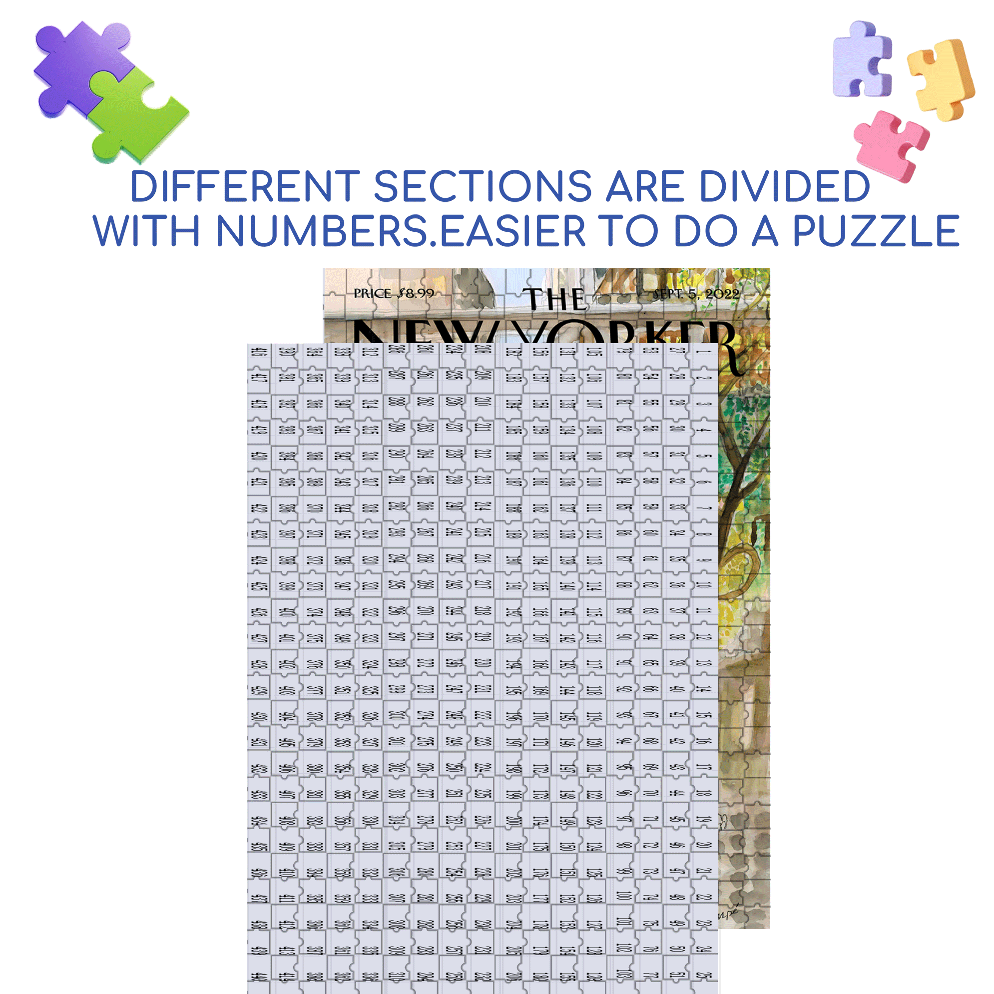 Morning Music 500pcs/1000pcs Jigsaw Puzzle, Scratch-Resistant, Interactive Family Game & Brain-Boosting DIY Decor, Perfect for Halloween, Christmas & New Year Gifts, Family Puzzle Game