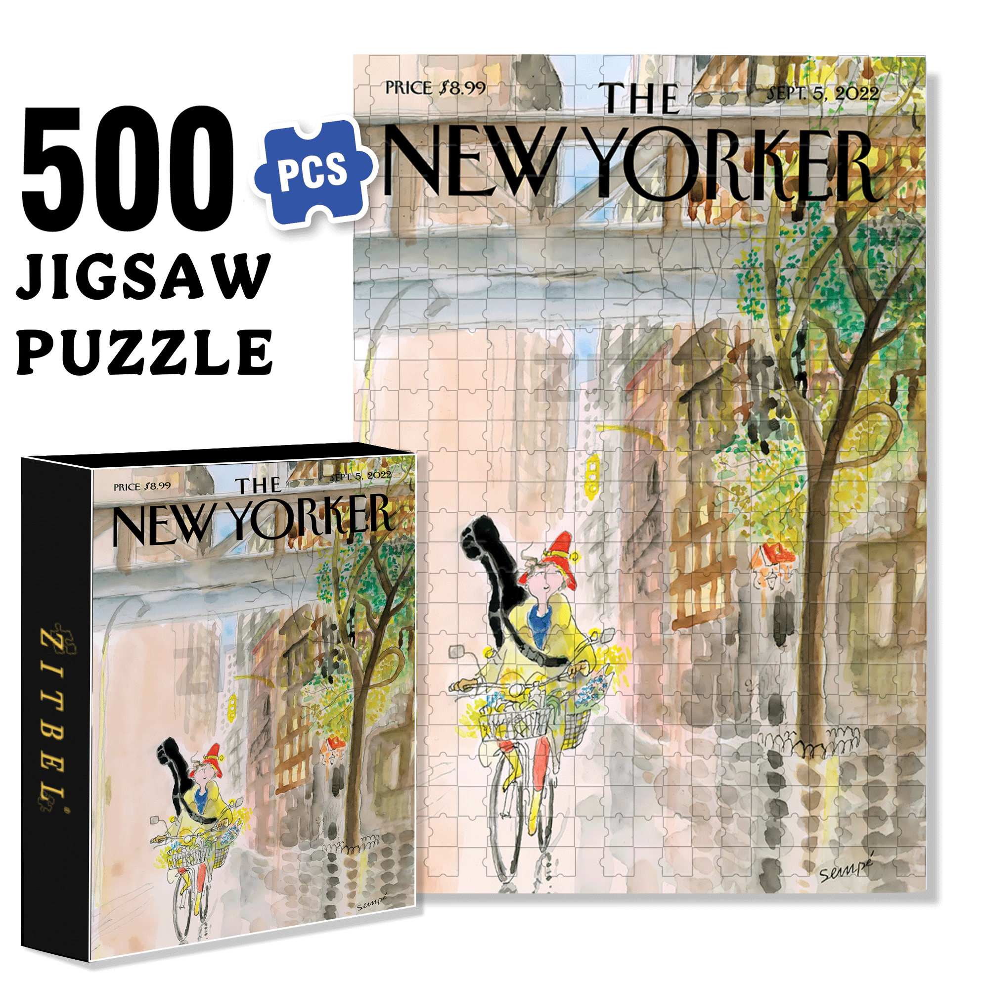 Morning Music 500pcs/1000pcs Jigsaw Puzzle, Scratch-Resistant, Interactive Family Game & Brain-Boosting DIY Decor, Perfect for Halloween, Christmas & New Year Gifts, Family Puzzle Game