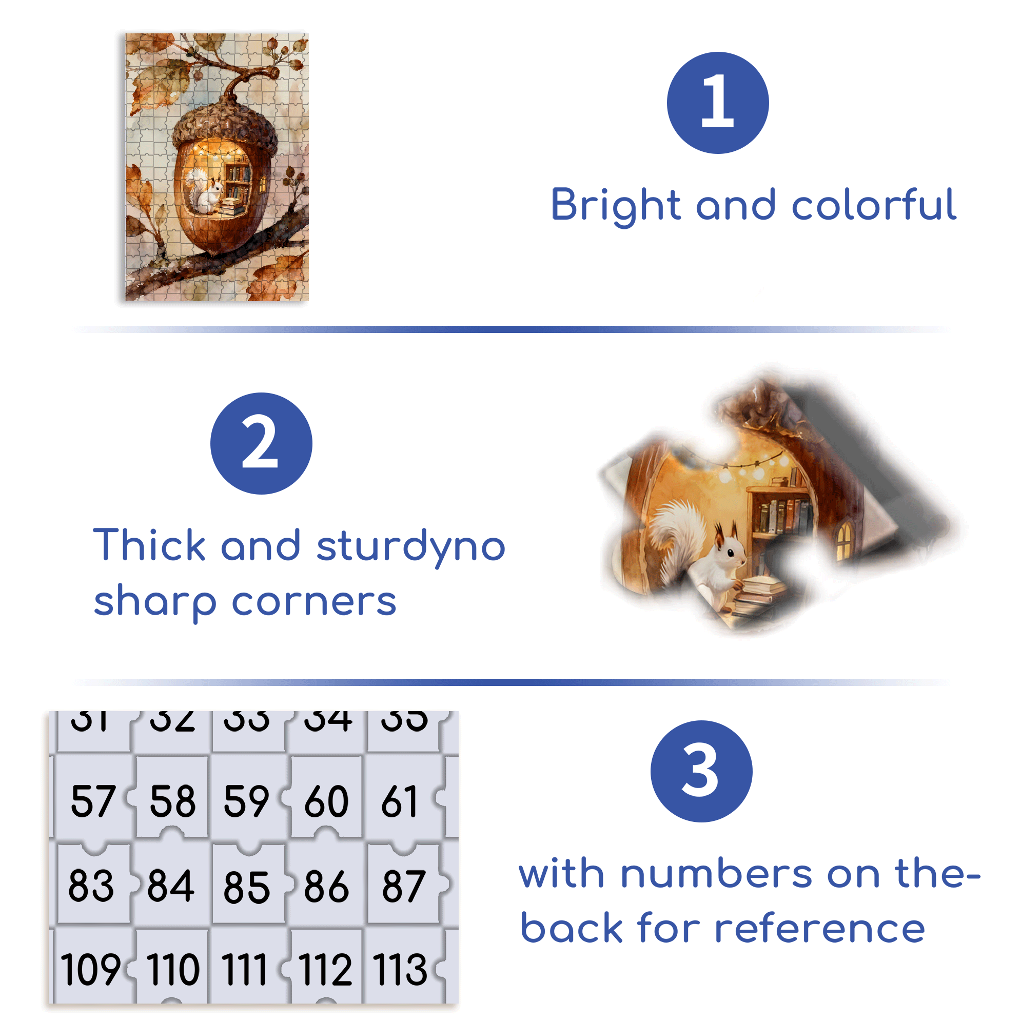 My Favorite Pine Cone 500pcs/1000pcs Jigsaw Puzzle, Scratch-Resistant, Interactive Family Game & Brain-Boosting DIY Decor, Perfect for Halloween, Christmas & New Year Gifts, Family Puzzle Game