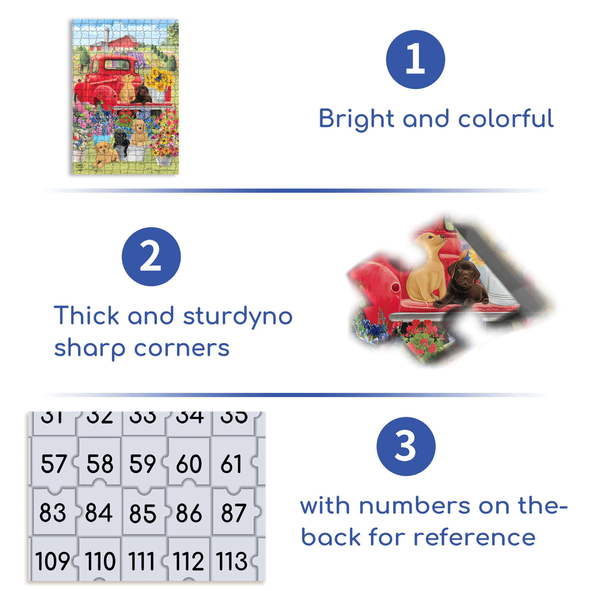 Outdoor Spring Day Puppies For Spring 500pcs/1000pcs Jigsaw Puzzle, Scratch-Resistant, Interactive Family Game & Brain-Boosting DIY Decor, Perfect for Halloween, Christmas & New Year Gifts, Family Puzzle Game