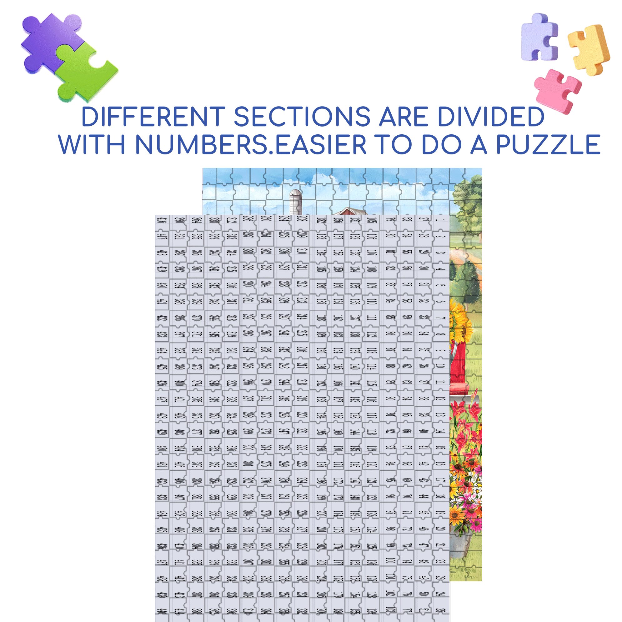 Outdoor Spring Day Puppies For Spring 500pcs/1000pcs Jigsaw Puzzle, Scratch-Resistant, Interactive Family Game & Brain-Boosting DIY Decor, Perfect for Halloween, Christmas & New Year Gifts, Family Puzzle Game