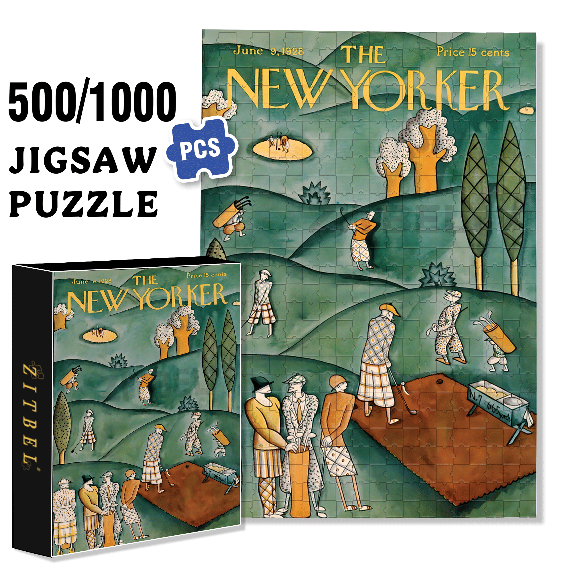 Play-through Queue 500pcs/1000pcs Jigsaw Puzzle, Scratch-Resistant, Interactive Family Game & Brain-Boosting DIY Decor, Perfect for Halloween, Christmas & New Year Gifts, Family Puzzle Game