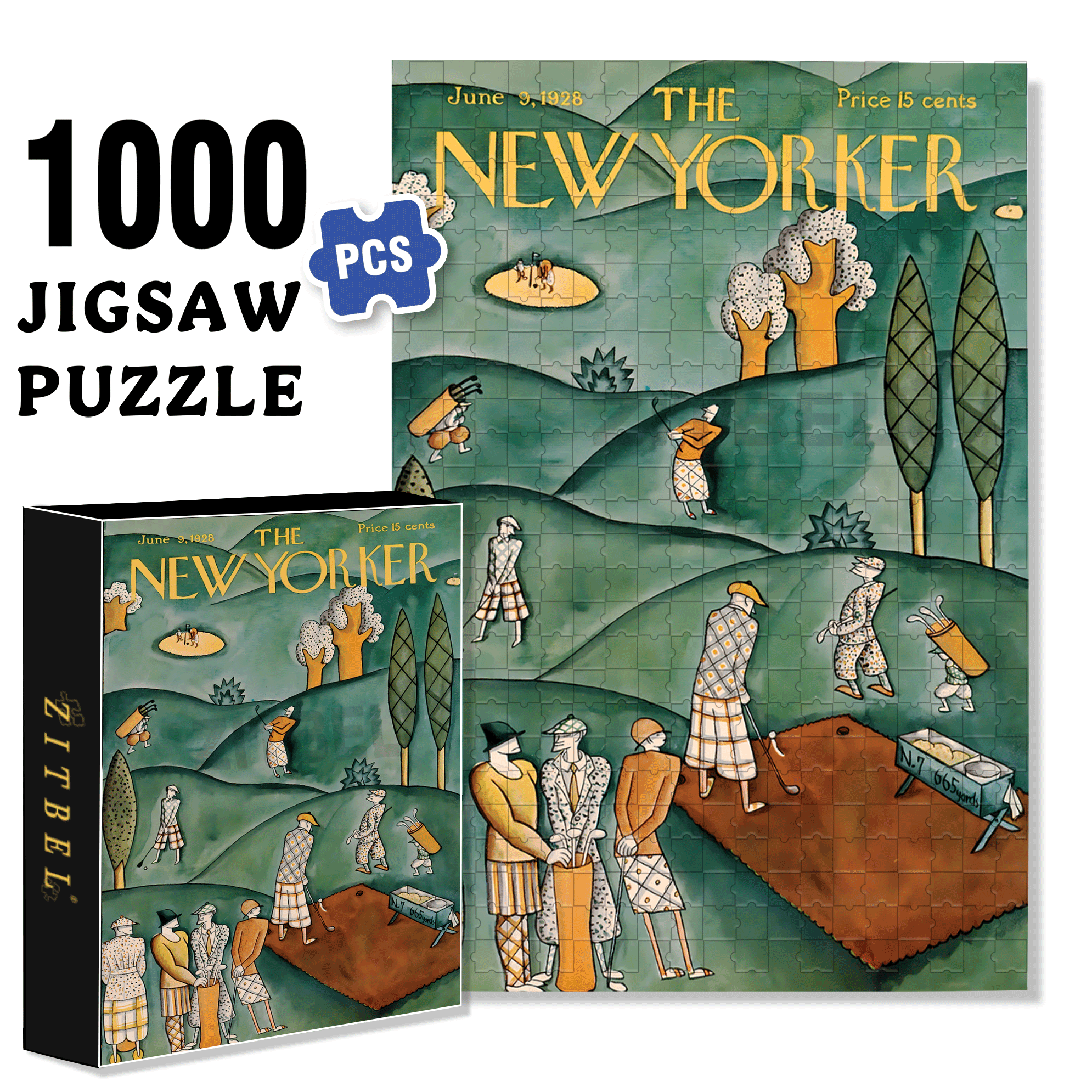 Play-through Queue 500pcs/1000pcs Jigsaw Puzzle, Scratch-Resistant, Interactive Family Game & Brain-Boosting DIY Decor, Perfect for Halloween, Christmas & New Year Gifts, Family Puzzle Game