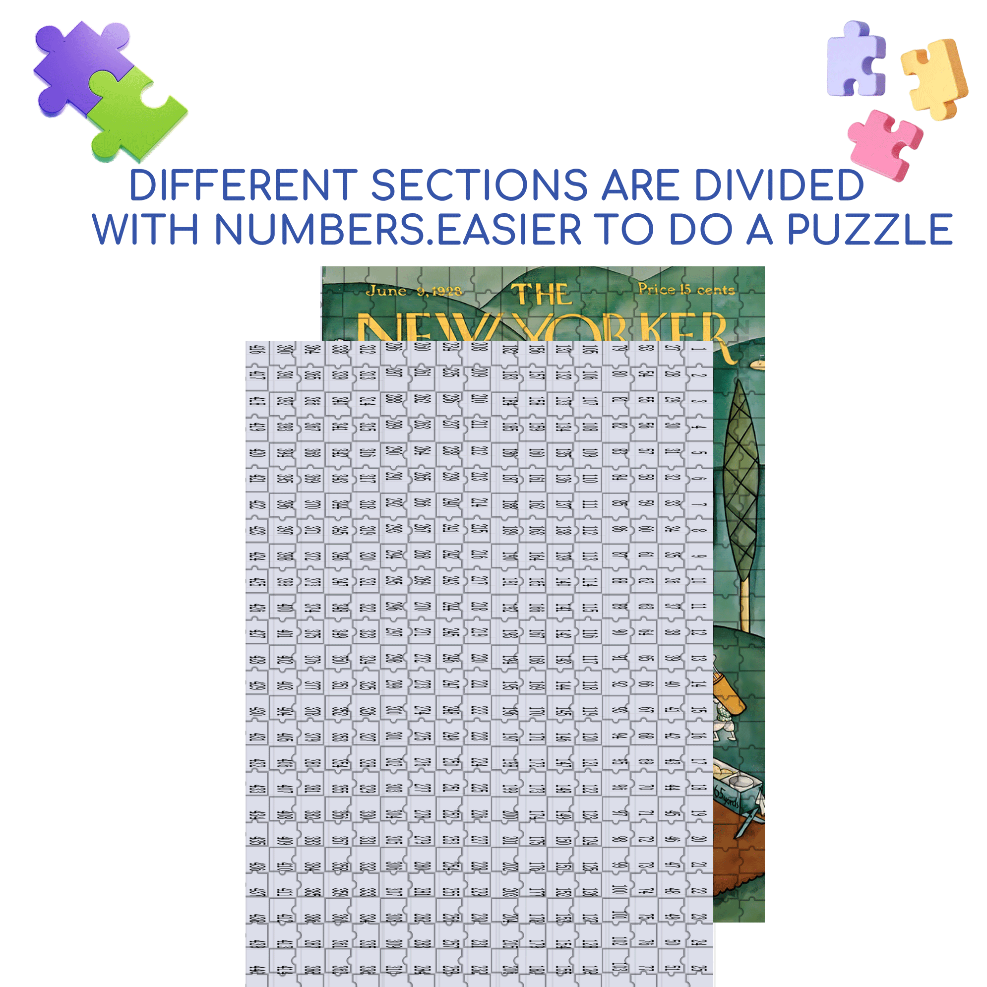 Play-through Queue 500pcs/1000pcs Jigsaw Puzzle, Scratch-Resistant, Interactive Family Game & Brain-Boosting DIY Decor, Perfect for Halloween, Christmas & New Year Gifts, Family Puzzle Game