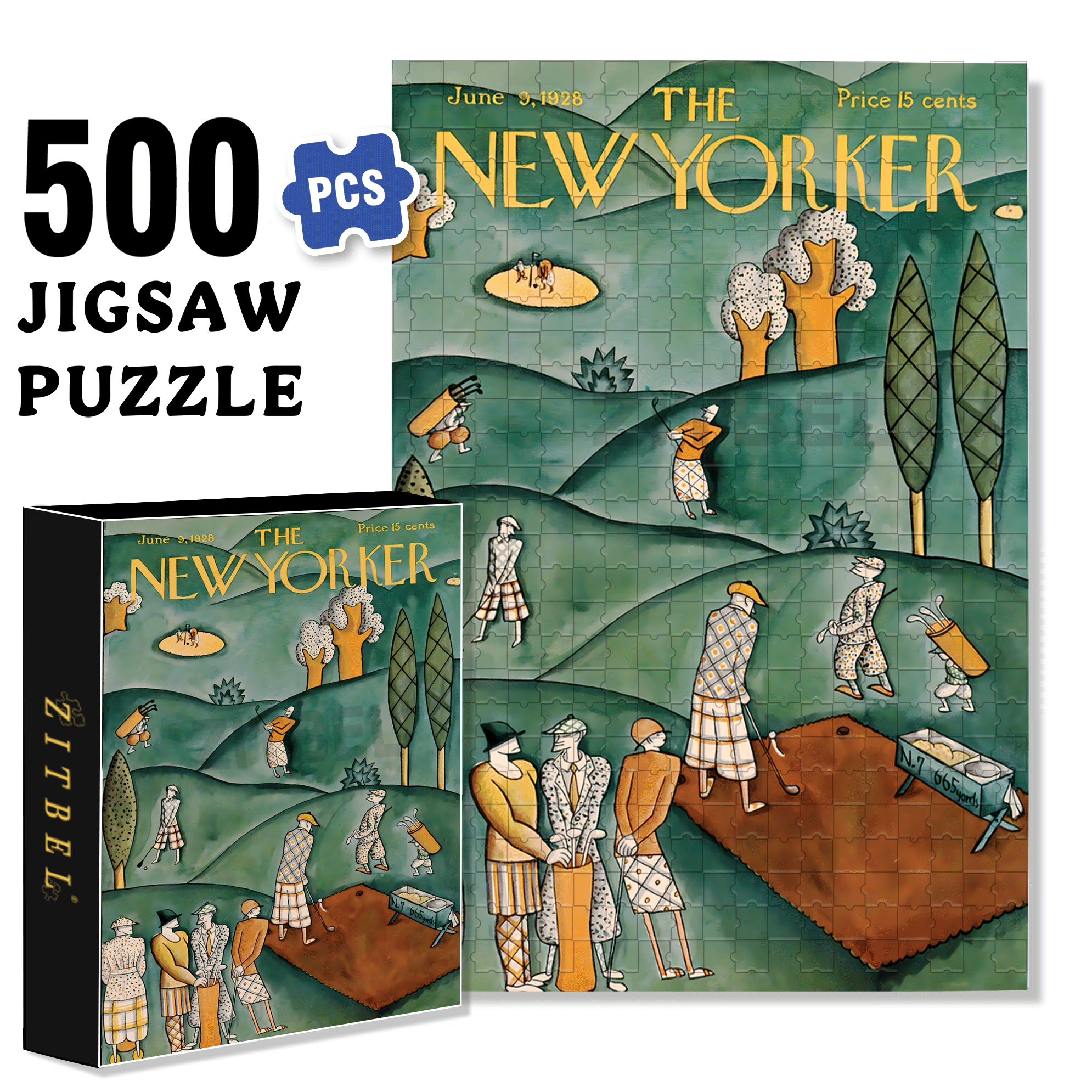 Play-through Queue 500pcs/1000pcs Jigsaw Puzzle, Scratch-Resistant, Interactive Family Game & Brain-Boosting DIY Decor, Perfect for Halloween, Christmas & New Year Gifts, Family Puzzle Game
