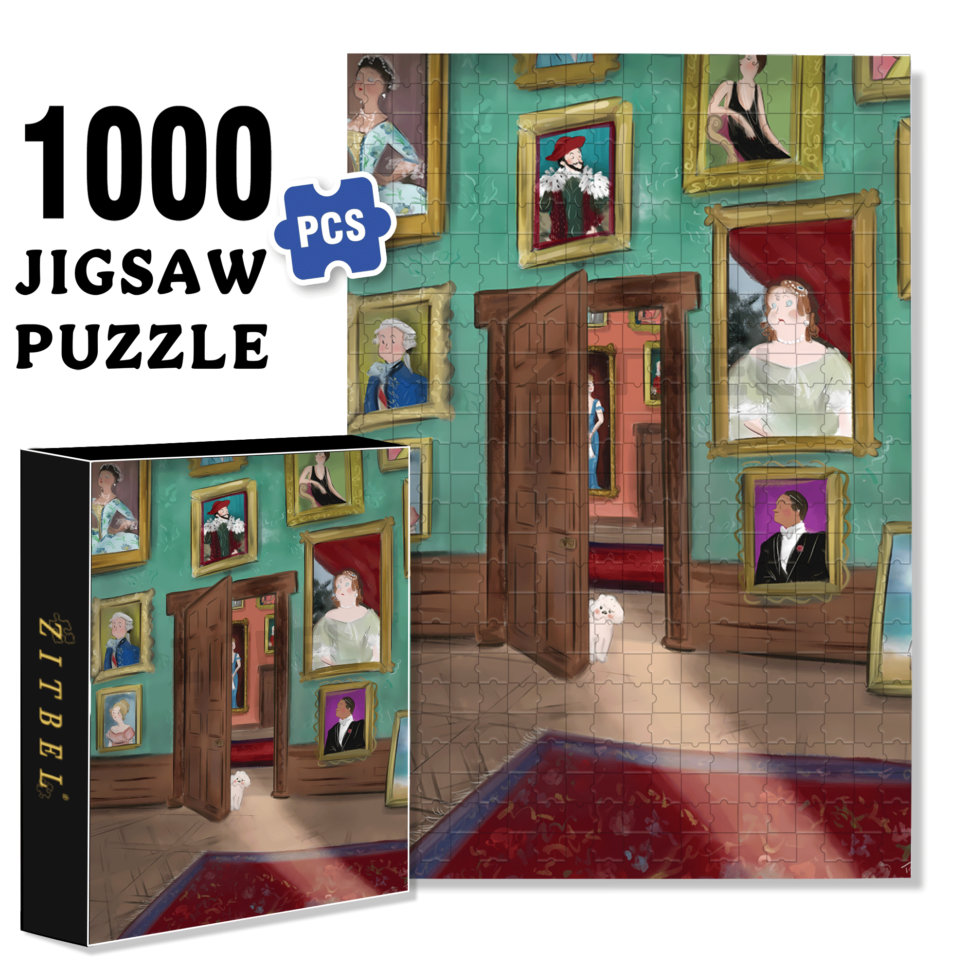 Reluctant Heir 500pcs/1000pcs Jigsaw Puzzle, Scratch-Resistant, Interactive Family Game & Brain-Boosting DIY Decor, Perfect for Halloween, Christmas & New Year Gifts, Family Puzzle Game
