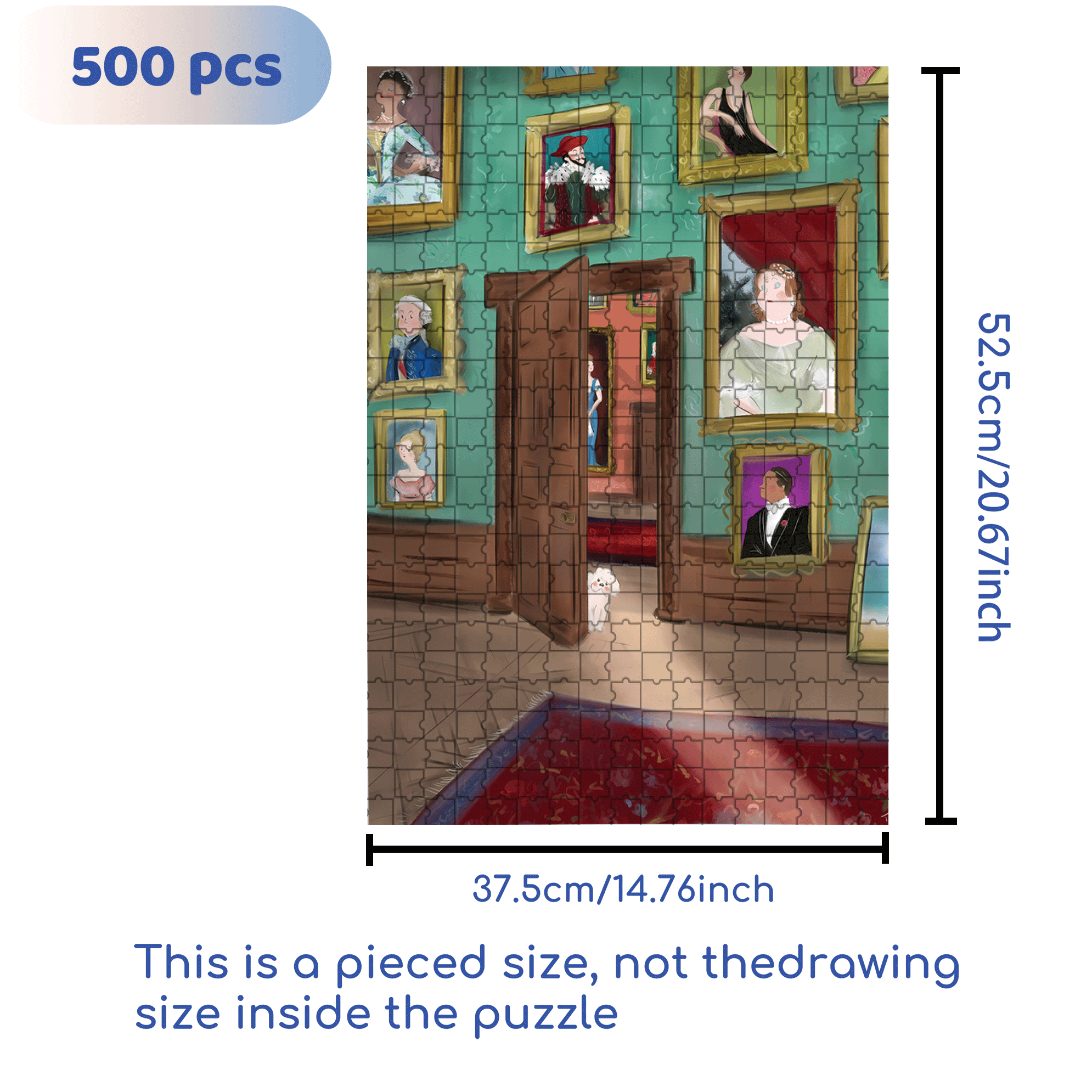 Reluctant Heir 500pcs/1000pcs Jigsaw Puzzle, Scratch-Resistant, Interactive Family Game & Brain-Boosting DIY Decor, Perfect for Halloween, Christmas & New Year Gifts, Family Puzzle Game