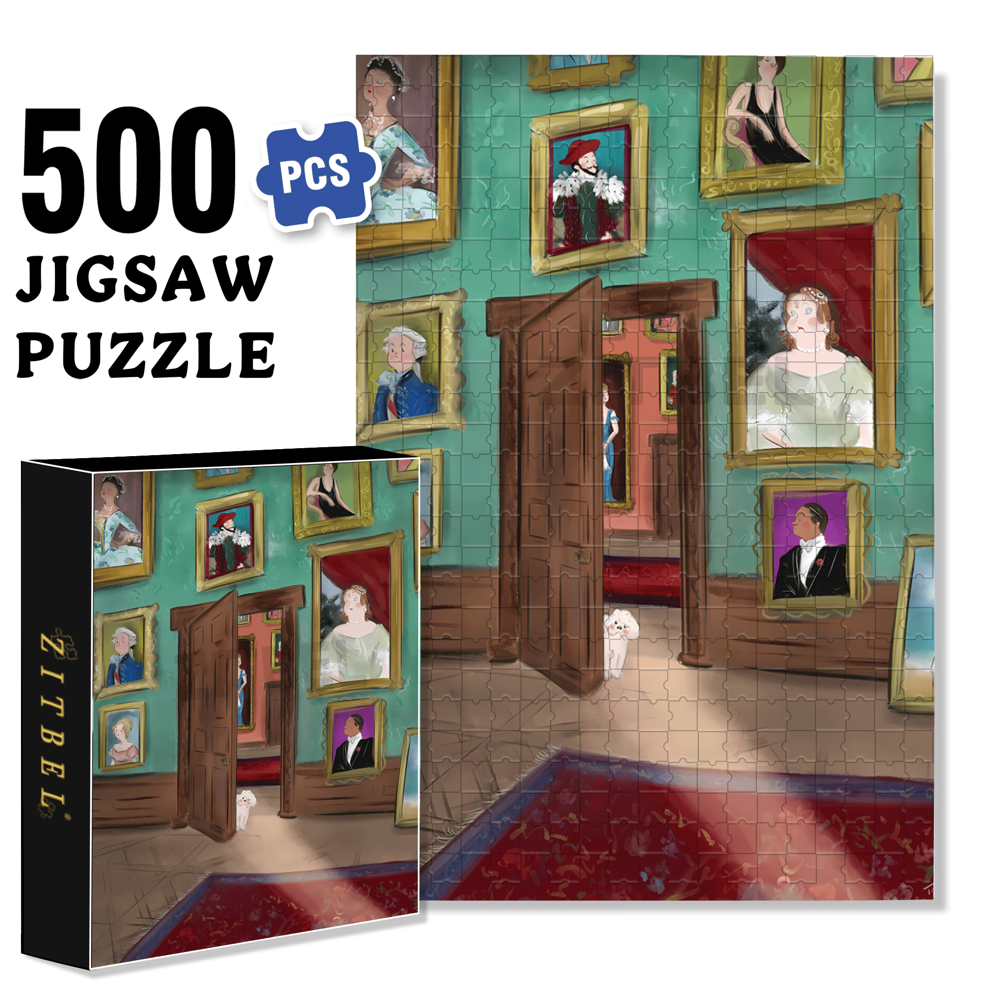 Reluctant Heir 500pcs/1000pcs Jigsaw Puzzle, Scratch-Resistant, Interactive Family Game & Brain-Boosting DIY Decor, Perfect for Halloween, Christmas & New Year Gifts, Family Puzzle Game