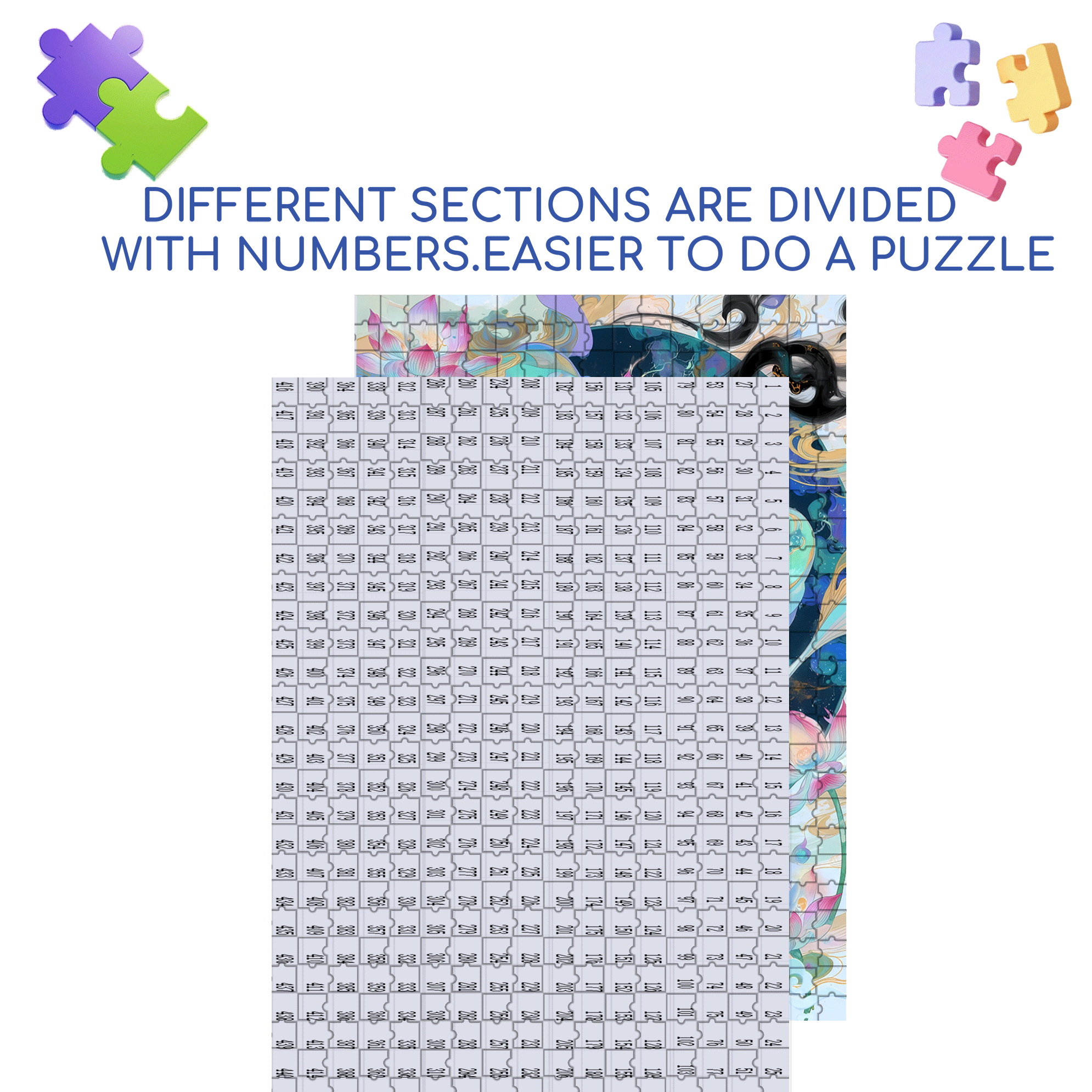 Rise To All Things 500pcs/1000pcs Jigsaw Puzzle, Scratch-Resistant, Interactive Family Game & Brain-Boosting DIY Decor, Perfect for Halloween, Christmas & New Year Gifts, Family Puzzle Game