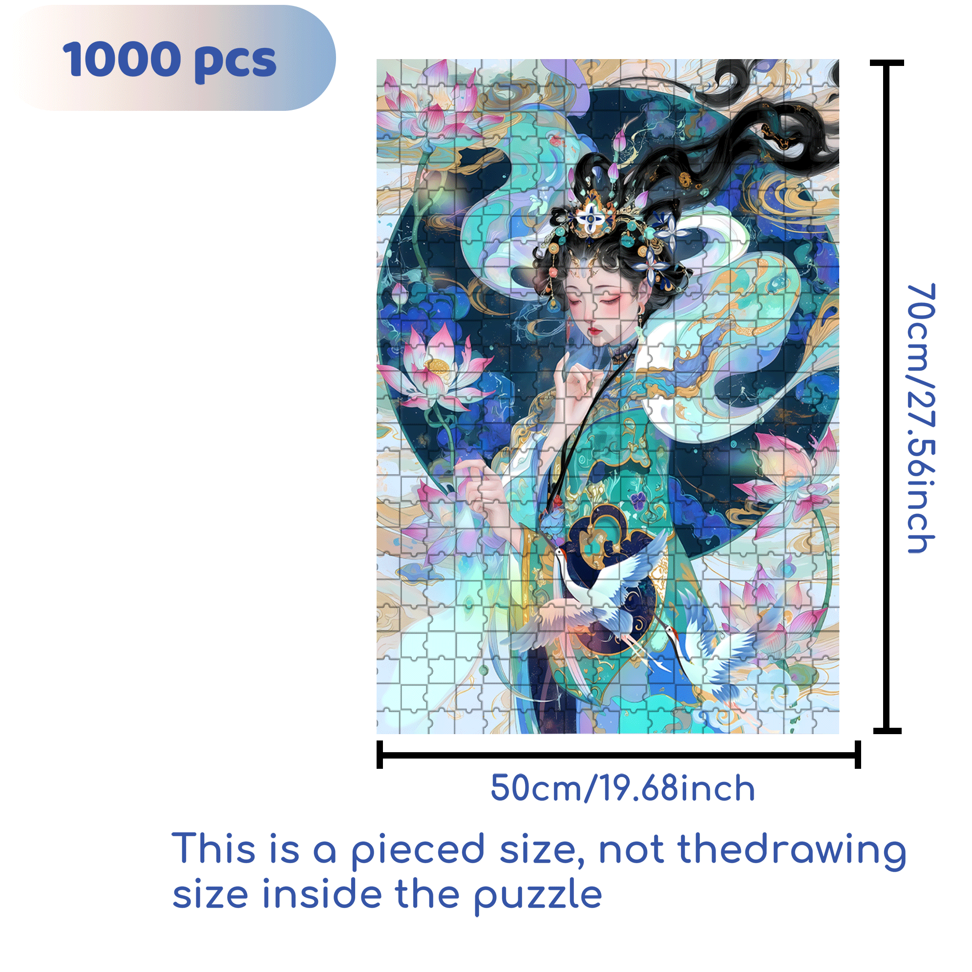 Rise To All Things 500pcs/1000pcs Jigsaw Puzzle, Scratch-Resistant, Interactive Family Game & Brain-Boosting DIY Decor, Perfect for Halloween, Christmas & New Year Gifts, Family Puzzle Game