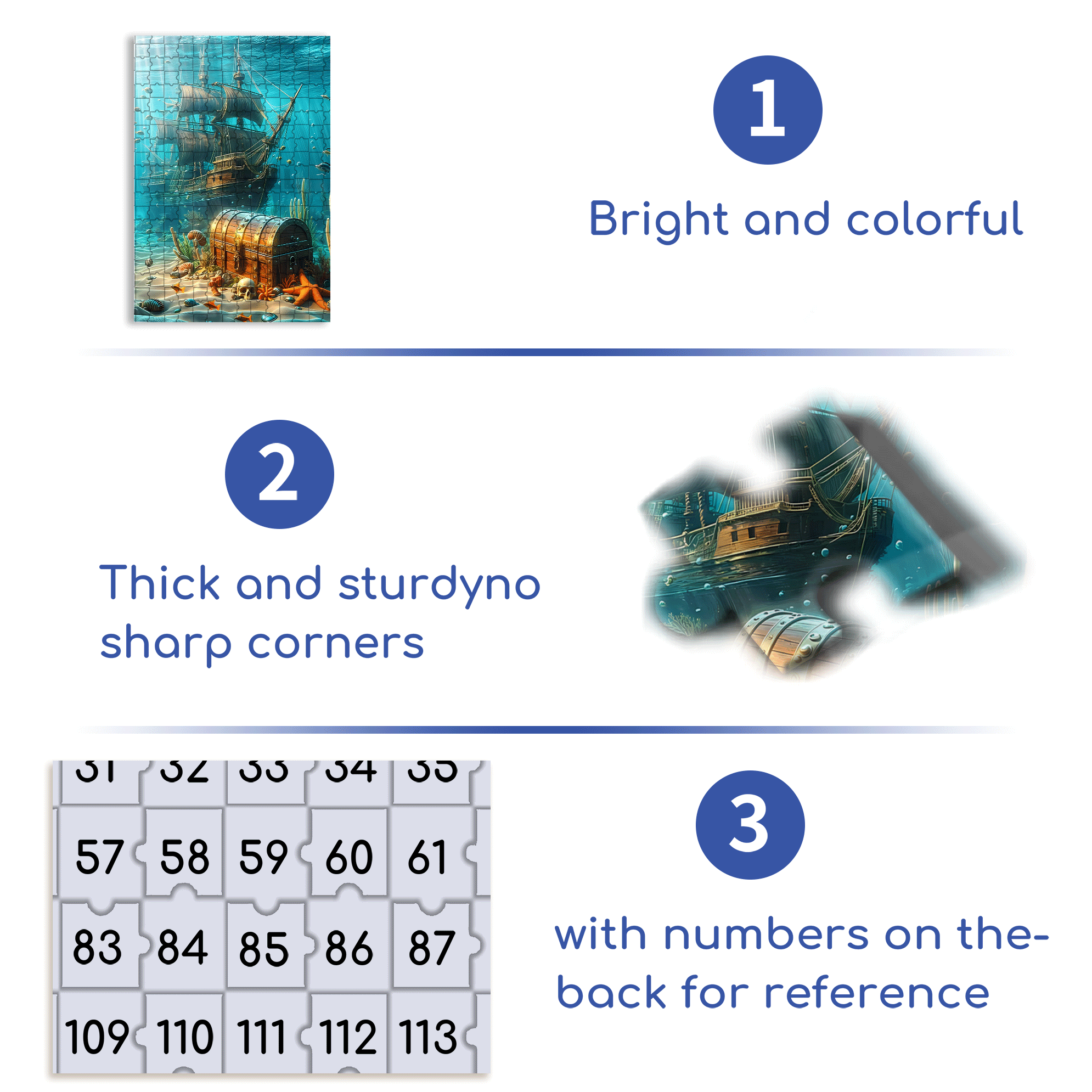 Sleeping Atlantic 500pcs/1000pcs Jigsaw Puzzle, Scratch-Resistant, Interactive Family Game & Brain-Boosting DIY Decor, Perfect for Halloween, Christmas & New Year Gifts, Family Puzzle Game