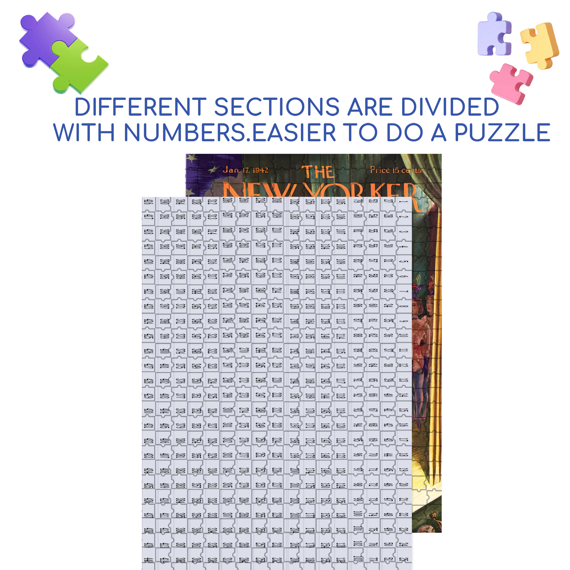 Spotlight Smiles 500pcs/1000pcs Jigsaw Puzzle, Scratch-Resistant, Interactive Family Game & Brain-Boosting DIY Decor, Perfect for Halloween, Christmas & New Year Gifts, Family Puzzle Game