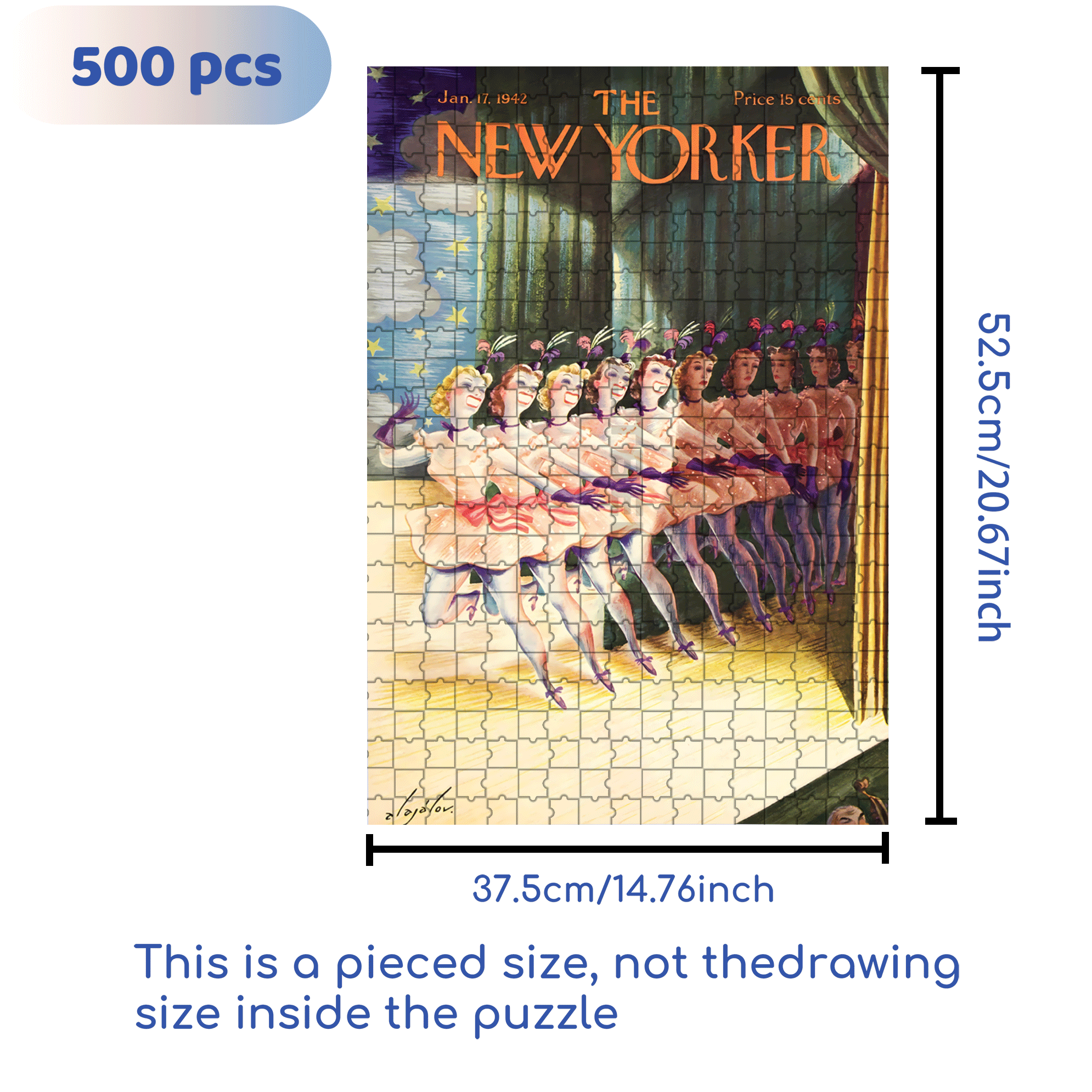 Spotlight Smiles 500pcs/1000pcs Jigsaw Puzzle, Scratch-Resistant, Interactive Family Game & Brain-Boosting DIY Decor, Perfect for Halloween, Christmas & New Year Gifts, Family Puzzle Game