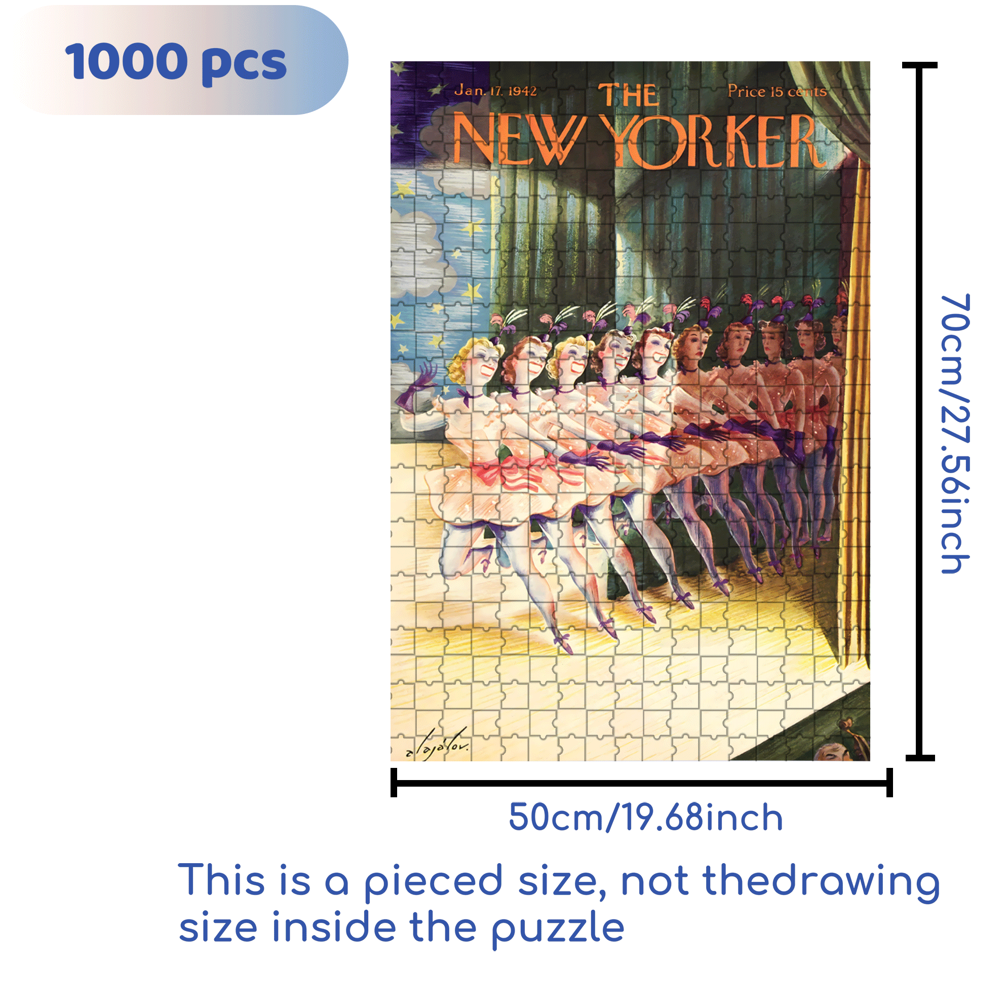 Spotlight Smiles 500pcs/1000pcs Jigsaw Puzzle, Scratch-Resistant, Interactive Family Game & Brain-Boosting DIY Decor, Perfect for Halloween, Christmas & New Year Gifts, Family Puzzle Game
