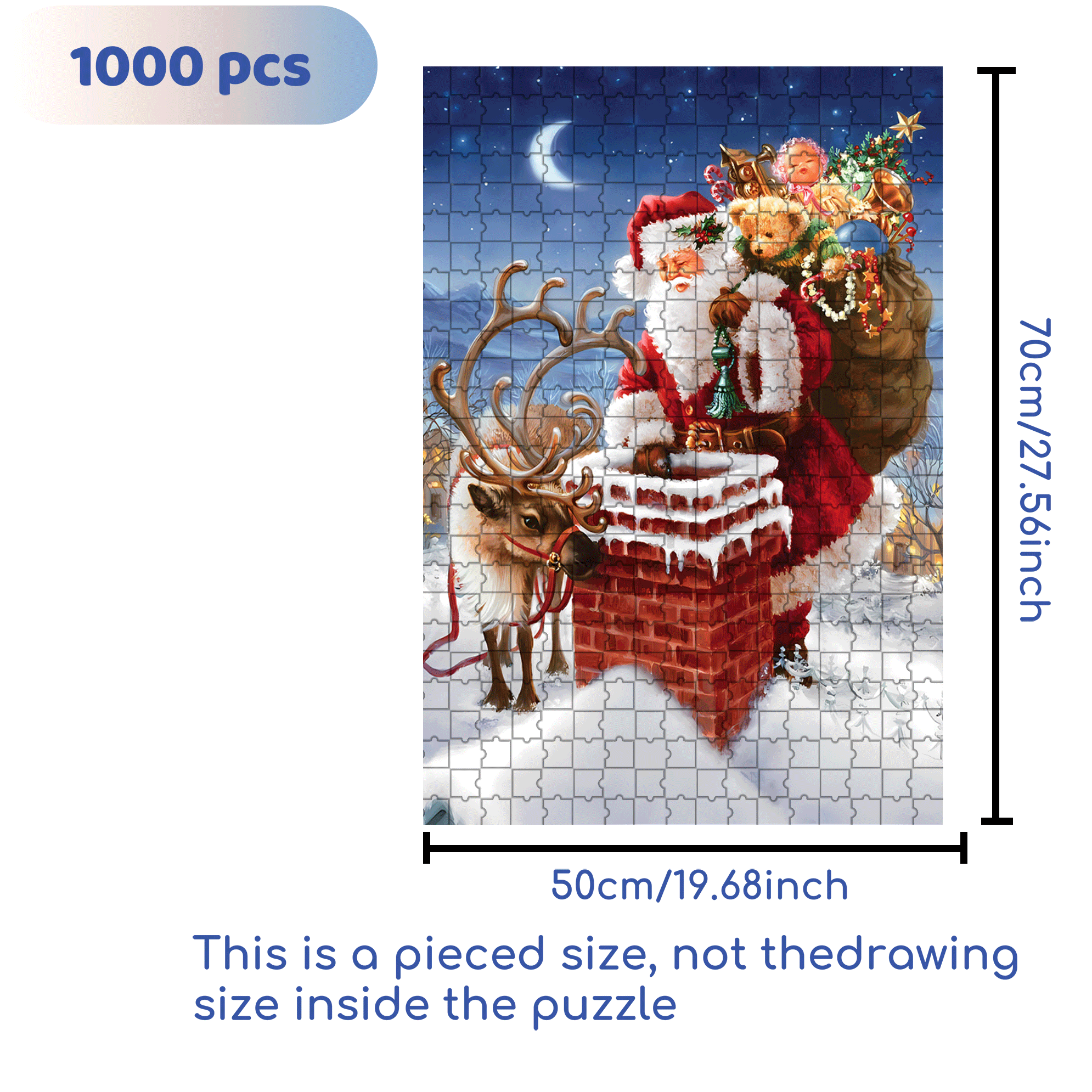Springbok 500pcs/1000pcs Jigsaw Puzzle, Scratch-Resistant, Interactive Family Game & Brain-Boosting DIY Decor, Perfect for Halloween, Christmas & New Year Gifts, Family Puzzle Game