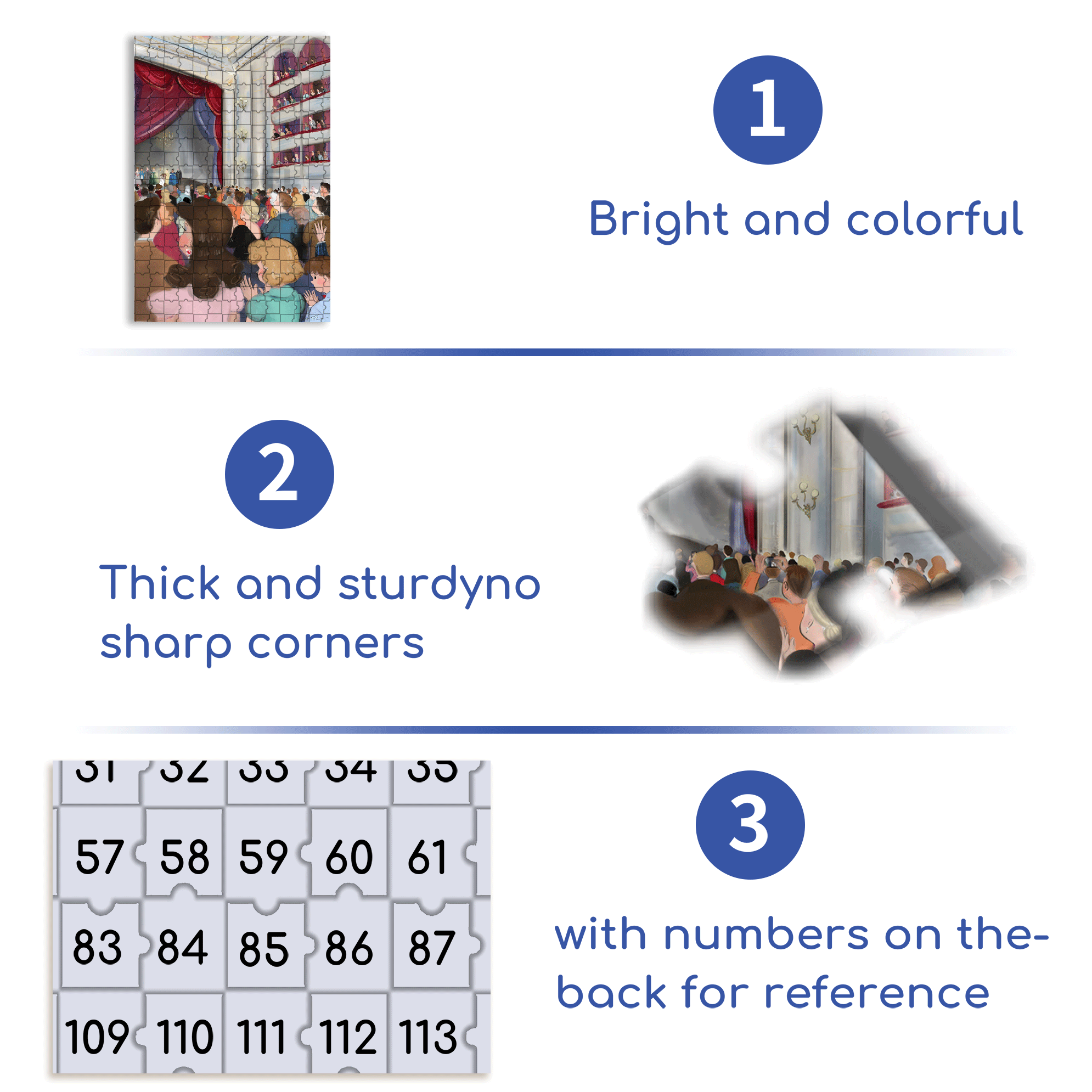 Standing Ovation 500pcs/1000pcs Jigsaw Puzzle, Scratch-Resistant, Interactive Family Game & Brain-Boosting DIY Decor, Perfect for Halloween, Christmas & New Year Gifts, Family Puzzle Game