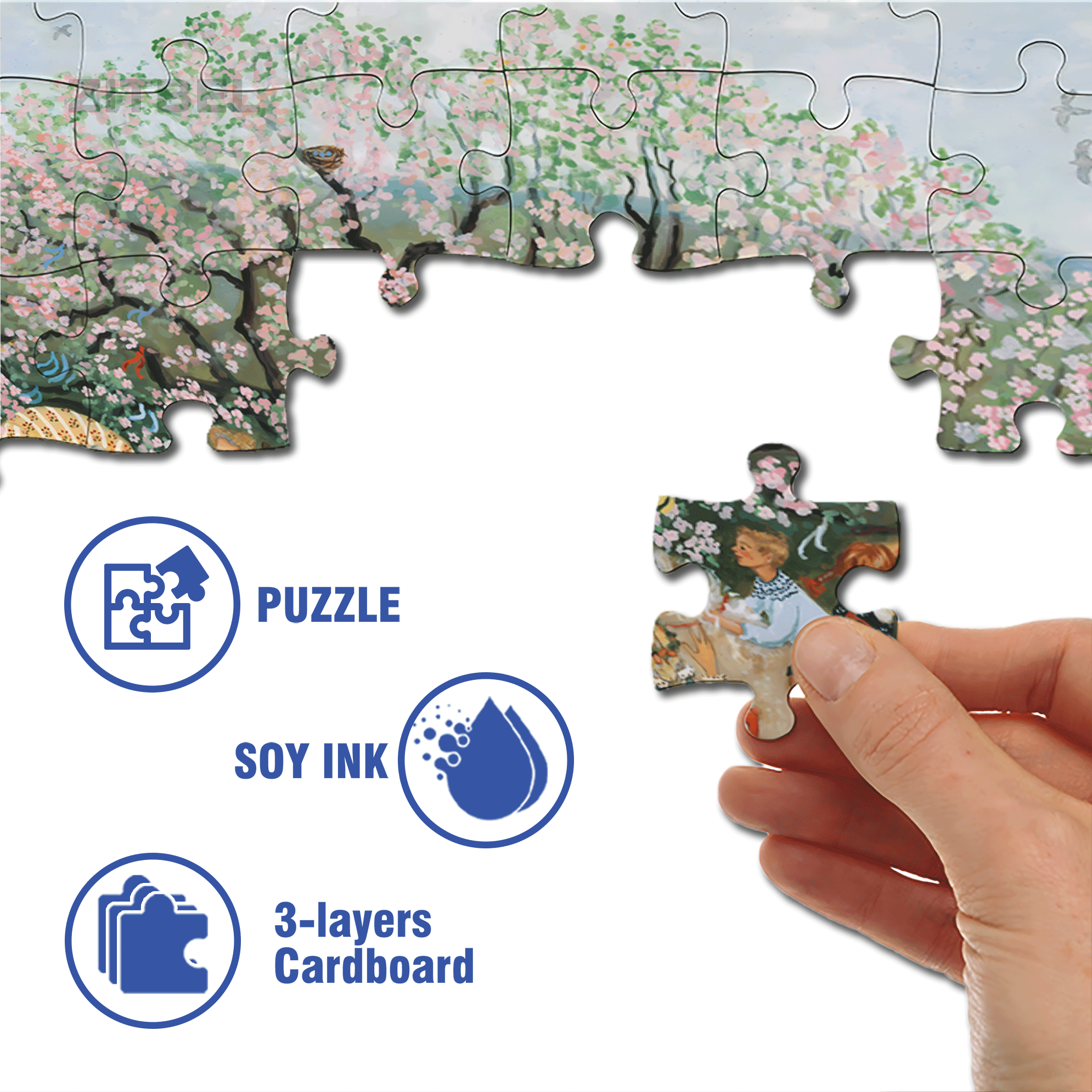 Sunday Breakfast 500pcs/1000pcs Jigsaw Puzzle, Scratch-Resistant, Interactive Family Game & Brain-Boosting DIY Decor, Perfect for Halloween, Christmas & New Year Gifts, Family Puzzle Game