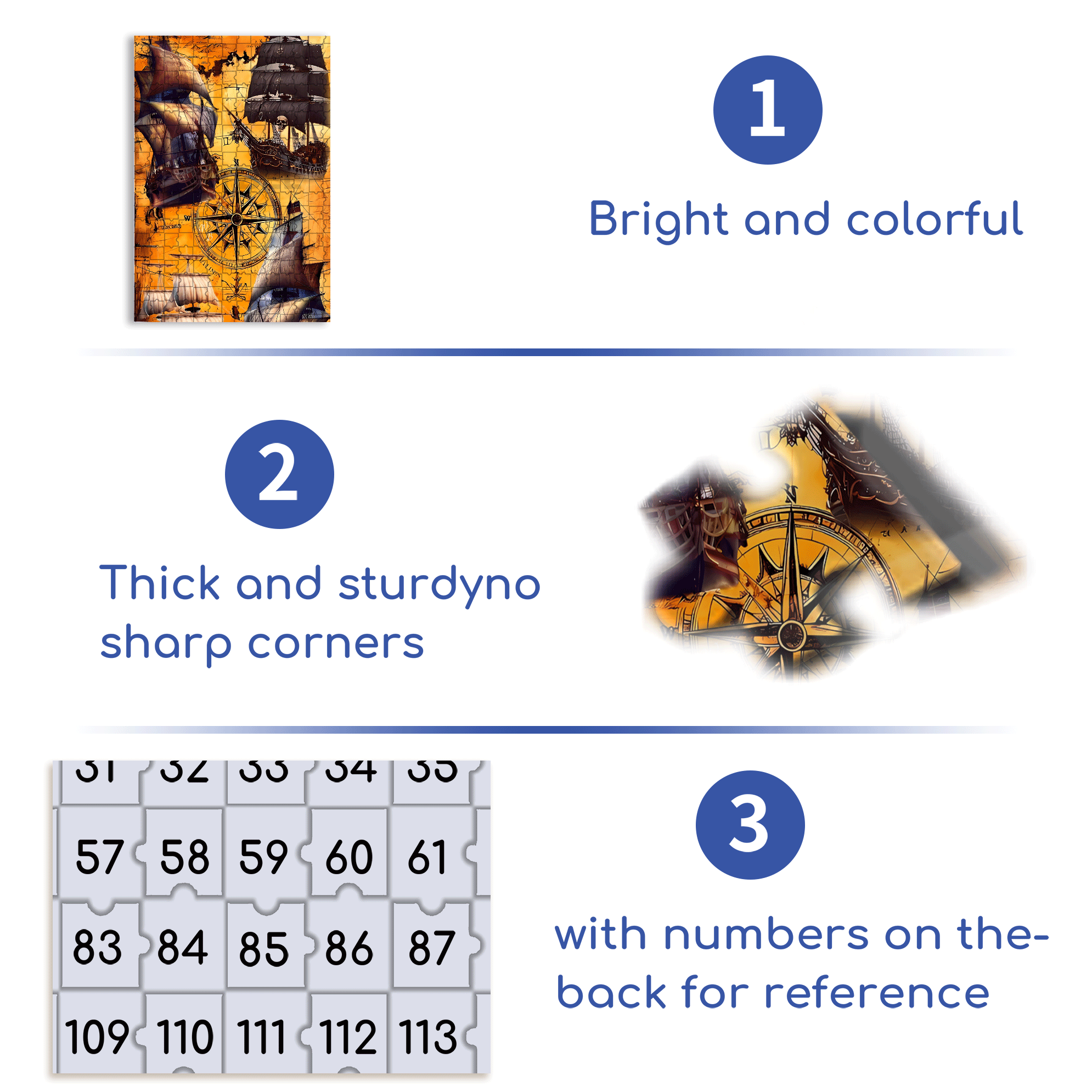 The Age of Discovery 500pcs/1000pcs Jigsaw Puzzle, Scratch-Resistant, Interactive Family Game & Brain-Boosting DIY Decor, Perfect for Halloween, Christmas & New Year Gifts, Family Puzzle Game
