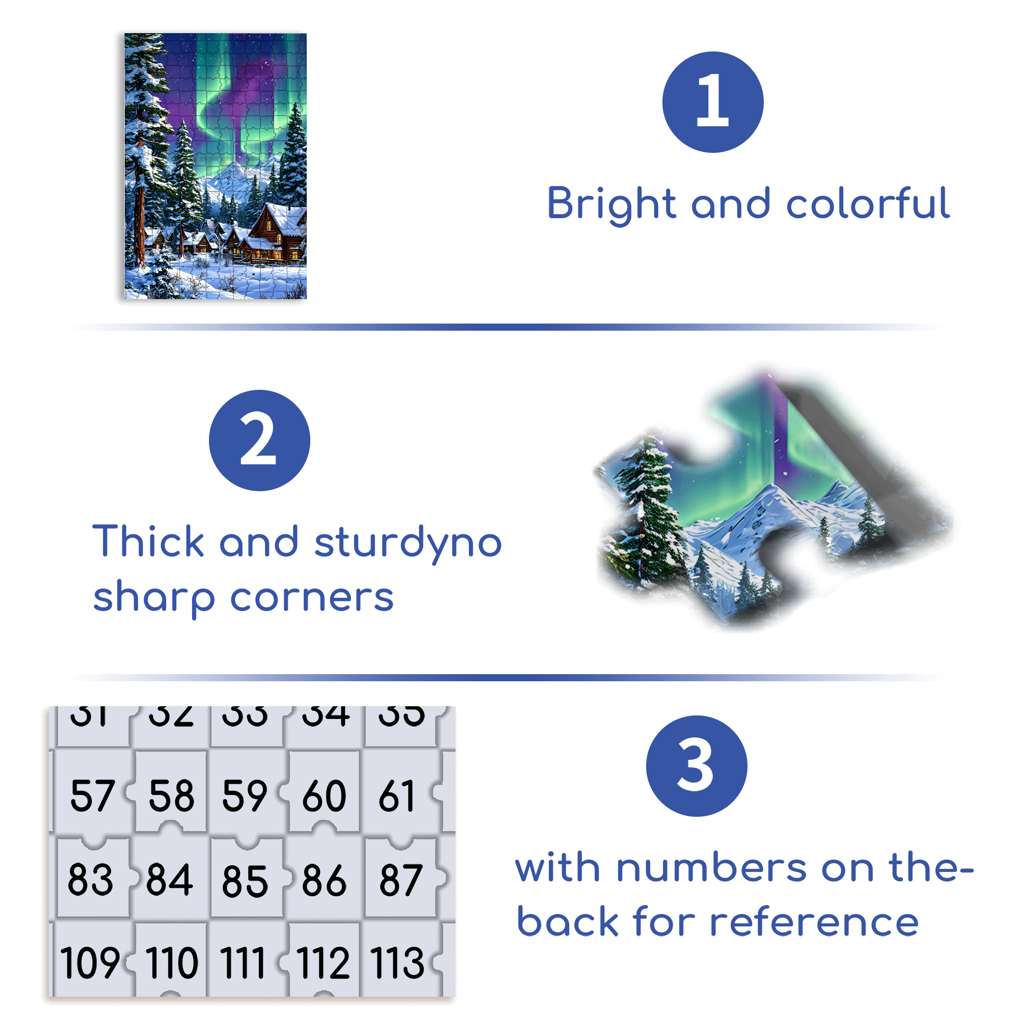 The Aurora Dances 500pcs/1000pcs Jigsaw Puzzle, Scratch-Resistant, Interactive Family Game & Brain-Boosting DIY Decor, Perfect for Halloween, Christmas & New Year Gifts, Family Puzzle Game