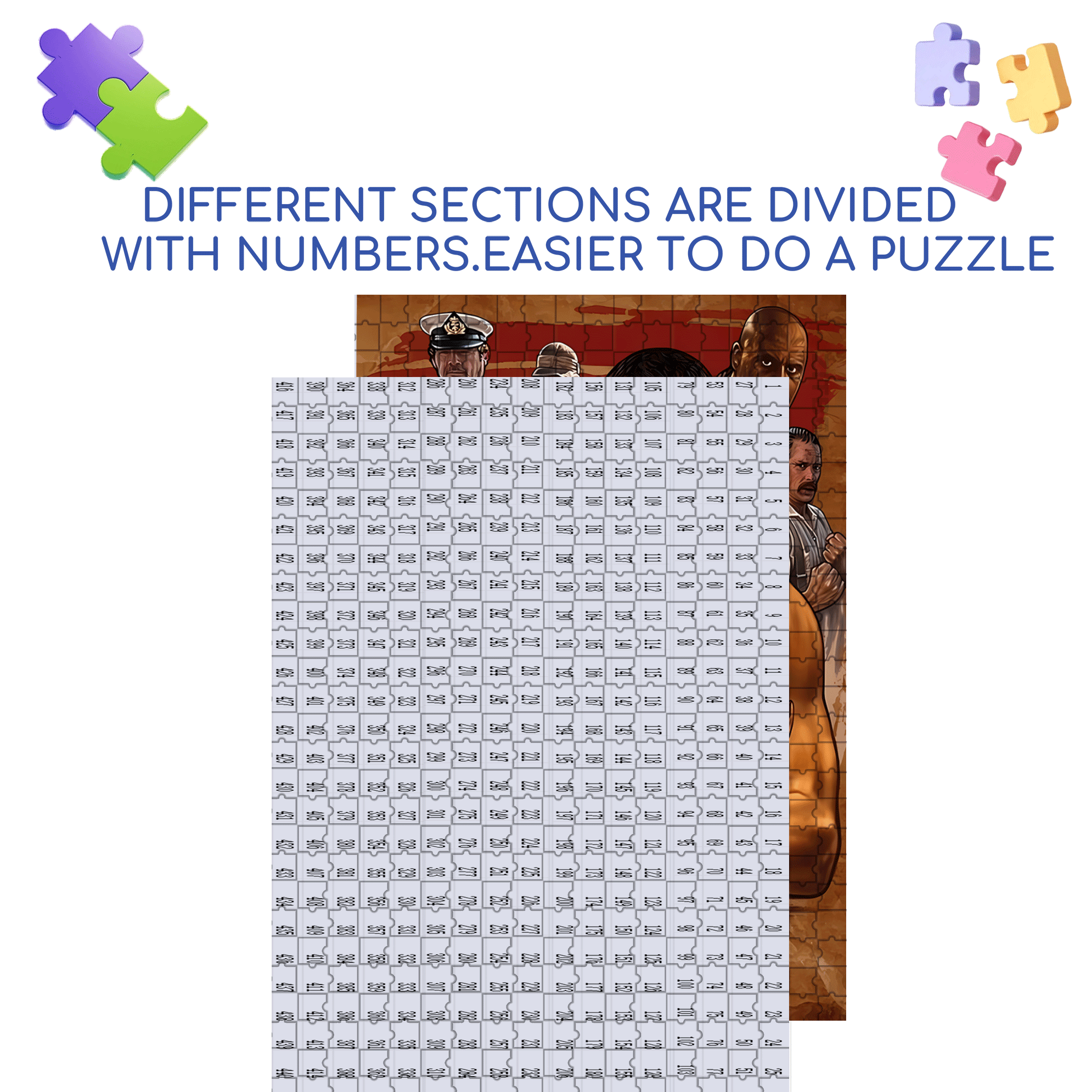 The Quest 500pcs/1000pcs Jigsaw Puzzle, Scratch-Resistant, Interactive Family Game & Brain-Boosting DIY Decor, Perfect for Halloween, Christmas & New Year Gifts, Family Puzzle Game
