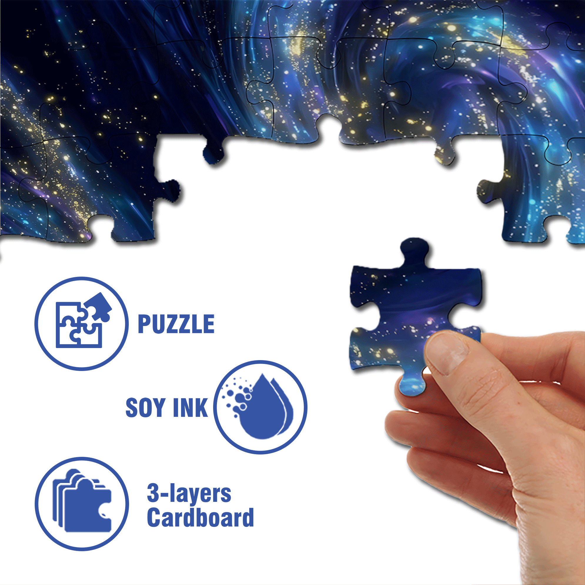 The Sleepless City Beneath The Spiral Galaxy 500pcs/1000pcs Jigsaw Puzzle, Scratch-Resistant, Interactive Family Game & Brain-Boosting DIY Decor, Perfect for Halloween, Christmas & New Year Gifts, Family Puzzle Game