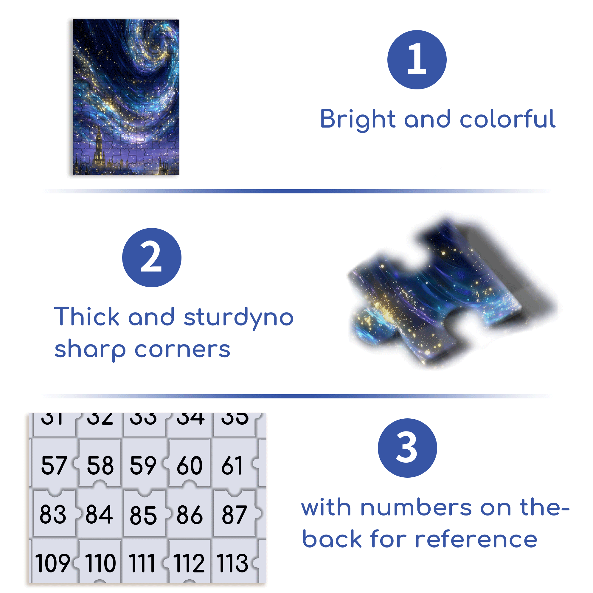 The Sleepless City Beneath The Spiral Galaxy 500pcs/1000pcs Jigsaw Puzzle, Scratch-Resistant, Interactive Family Game & Brain-Boosting DIY Decor, Perfect for Halloween, Christmas & New Year Gifts, Family Puzzle Game