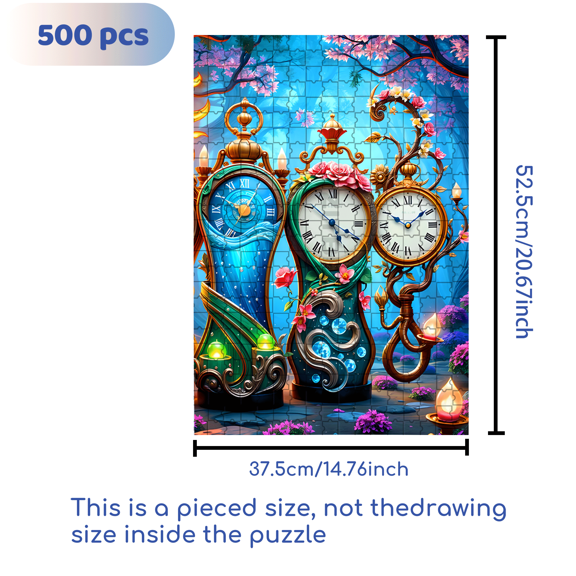 Time Controller 500pcs/1000pcs Jigsaw Puzzle, Scratch-Resistant, Interactive Family Game & Brain-Boosting DIY Decor, Perfect for Halloween, Christmas & New Year Gifts, Family Puzzle Game