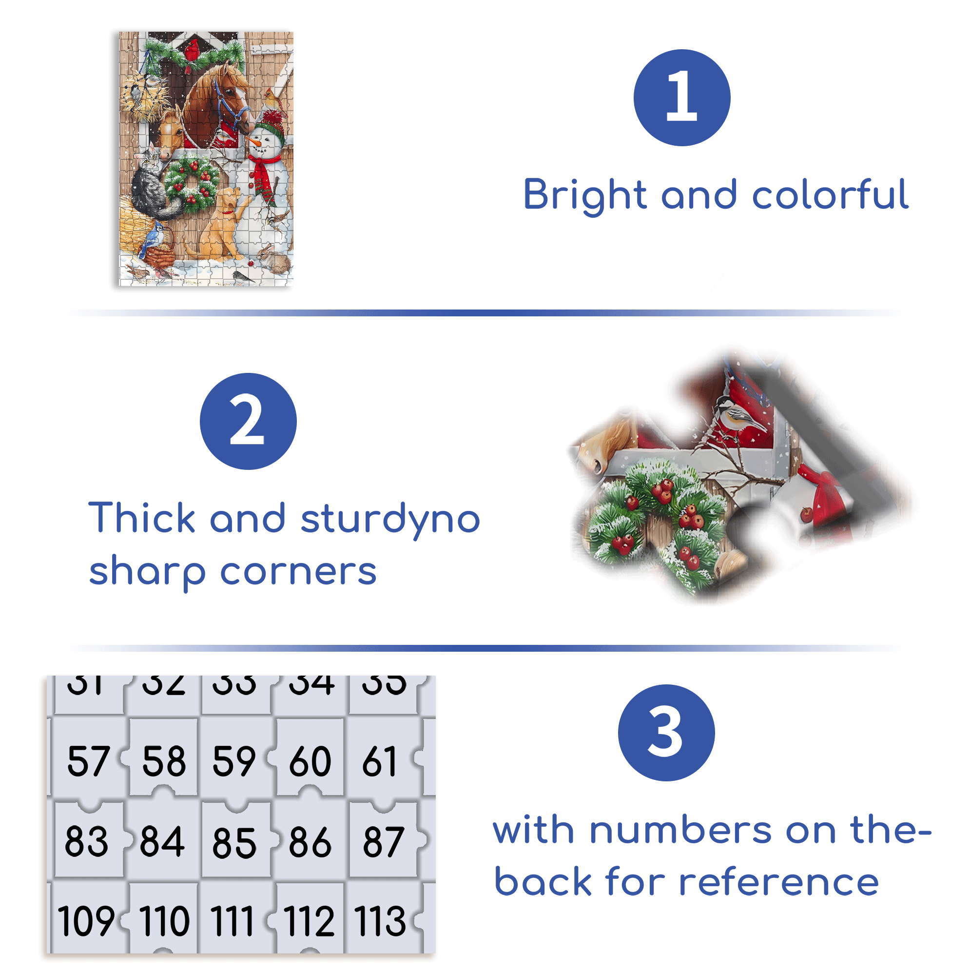 All Creatures Great 500pcs/1000pcs Jigsaw Puzzle, Scratch-Resistant, Interactive Family Game & Brain-Boosting DIY Decor, Perfect for Halloween, Christmas & New Year Gifts, Family Puzzle Game