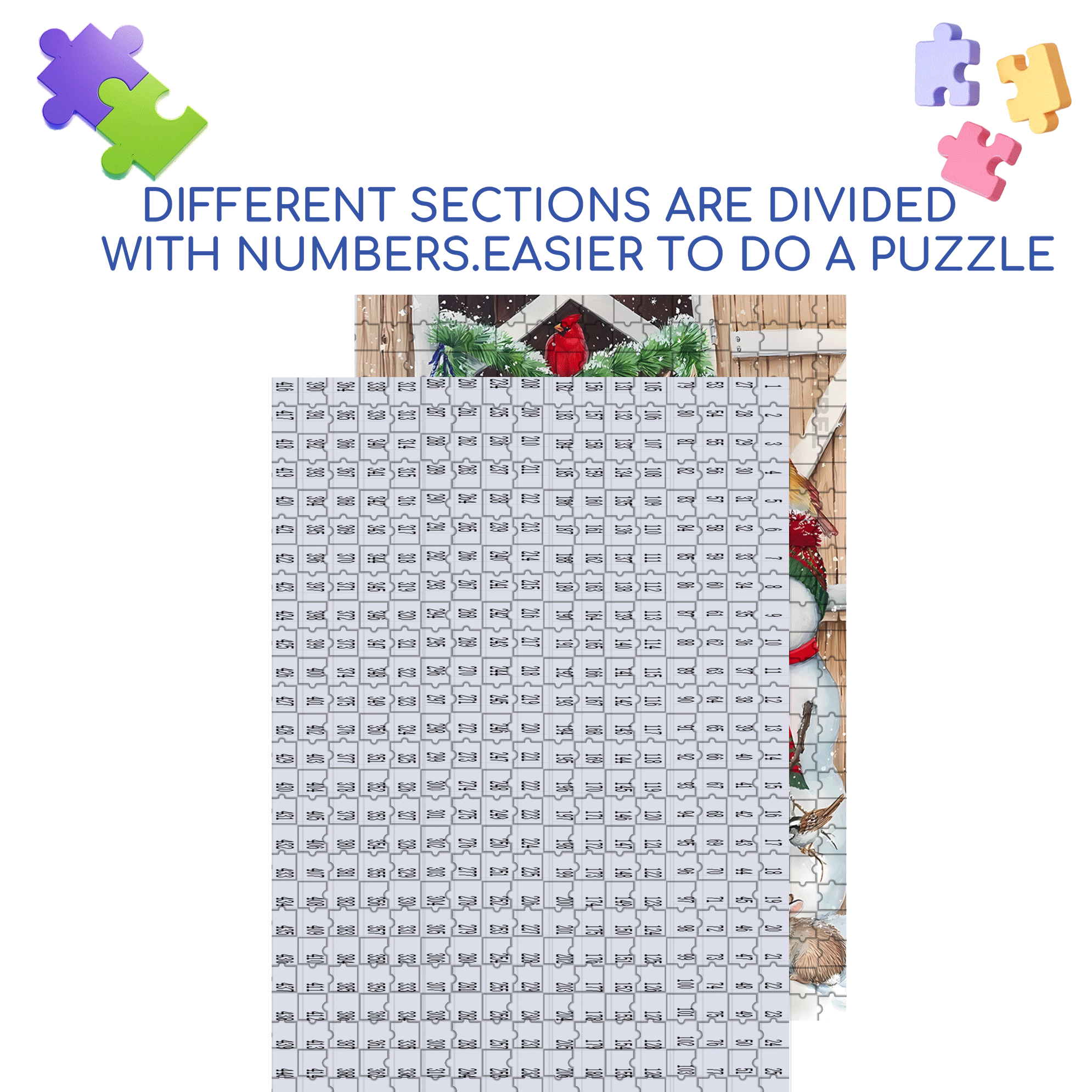All Creatures Great 500pcs/1000pcs Jigsaw Puzzle, Scratch-Resistant, Interactive Family Game & Brain-Boosting DIY Decor, Perfect for Halloween, Christmas & New Year Gifts, Family Puzzle Game