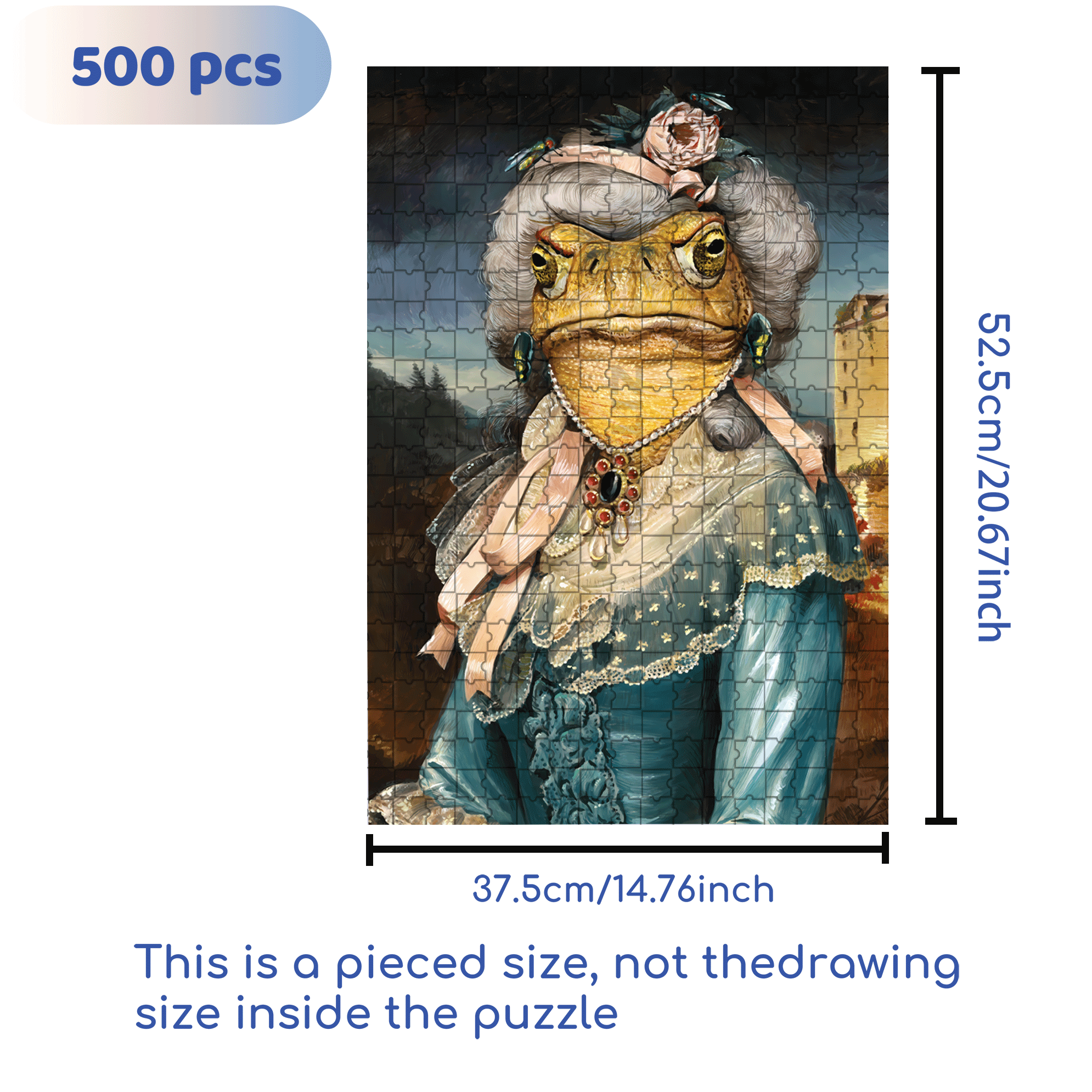 Bell of the Bog 500pcs/1000pcs Jigsaw Puzzle, Scratch-Resistant, Interactive Family Game & Brain-Boosting DIY Decor, Perfect for Halloween, Christmas & New Year Gifts, Family Puzzle Game