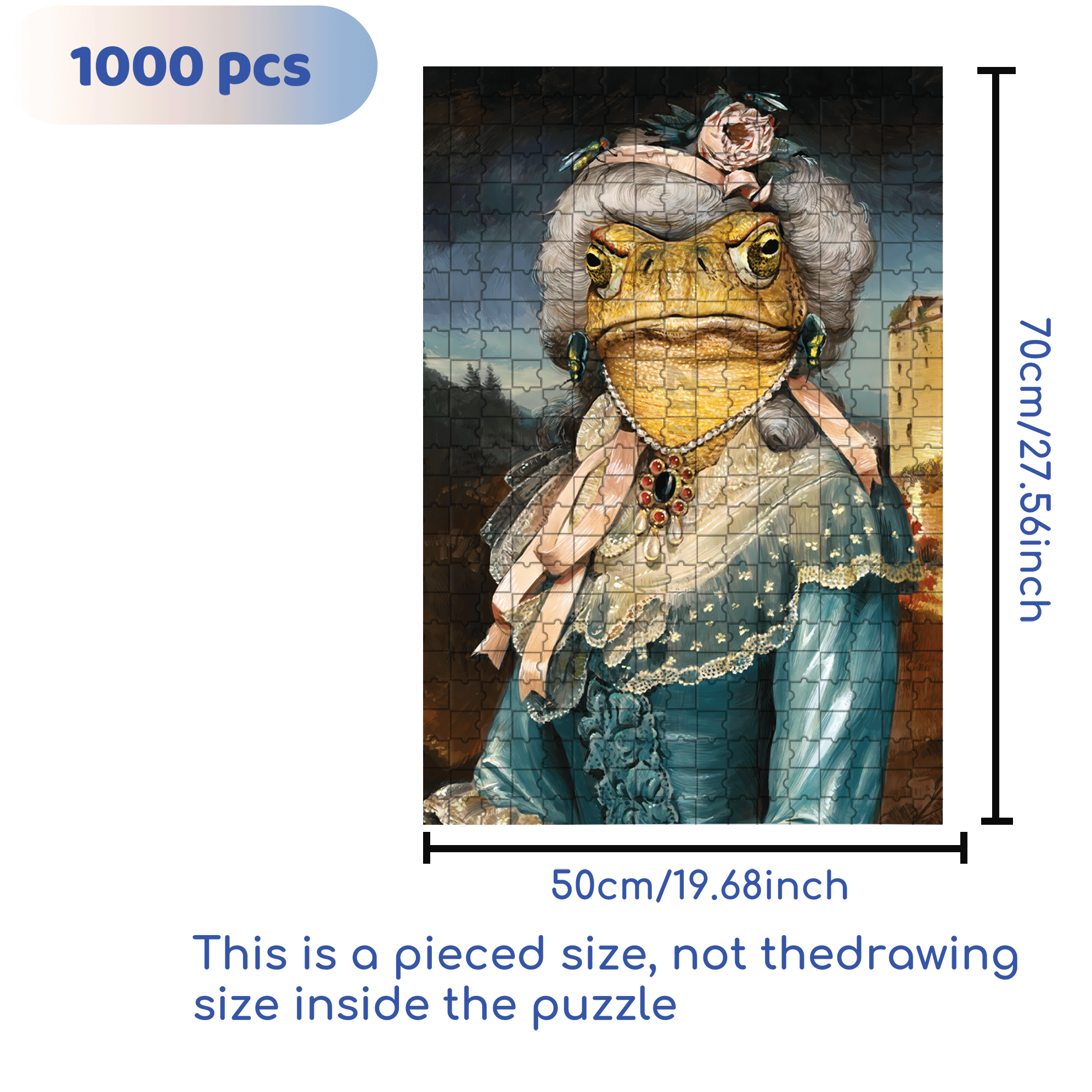 Bell of the Bog 500pcs/1000pcs Jigsaw Puzzle, Scratch-Resistant, Interactive Family Game & Brain-Boosting DIY Decor, Perfect for Halloween, Christmas & New Year Gifts, Family Puzzle Game