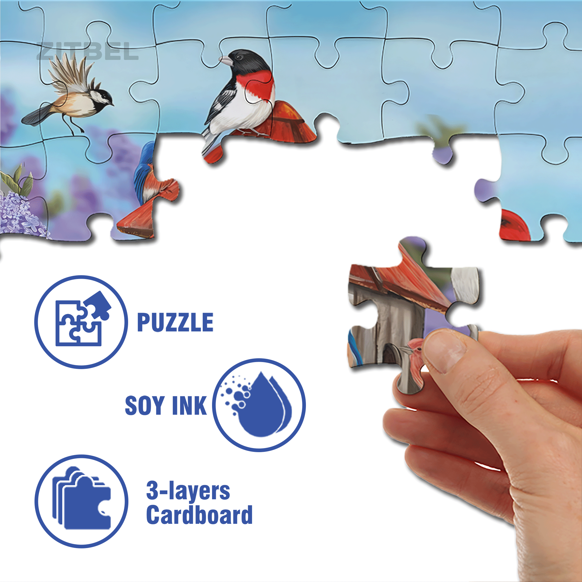 Briarwood Lane Garden 500pcs/1000pcs Jigsaw Puzzle, Scratch-Resistant, Interactive Family Game & Brain-Boosting DIY Decor, Perfect for Halloween, Christmas & New Year Gifts, Family Puzzle Game