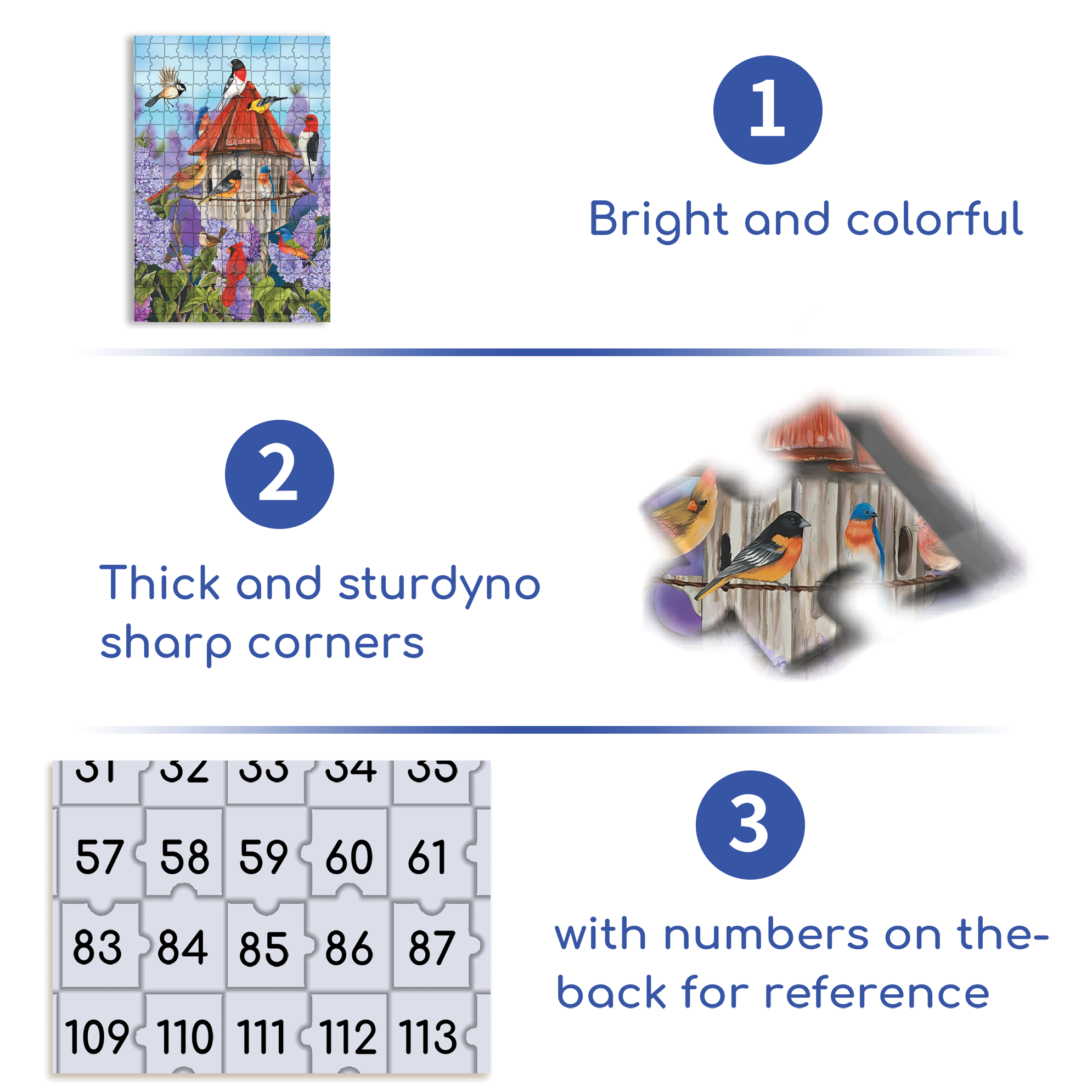 Briarwood Lane Garden 500pcs/1000pcs Jigsaw Puzzle, Scratch-Resistant, Interactive Family Game & Brain-Boosting DIY Decor, Perfect for Halloween, Christmas & New Year Gifts, Family Puzzle Game