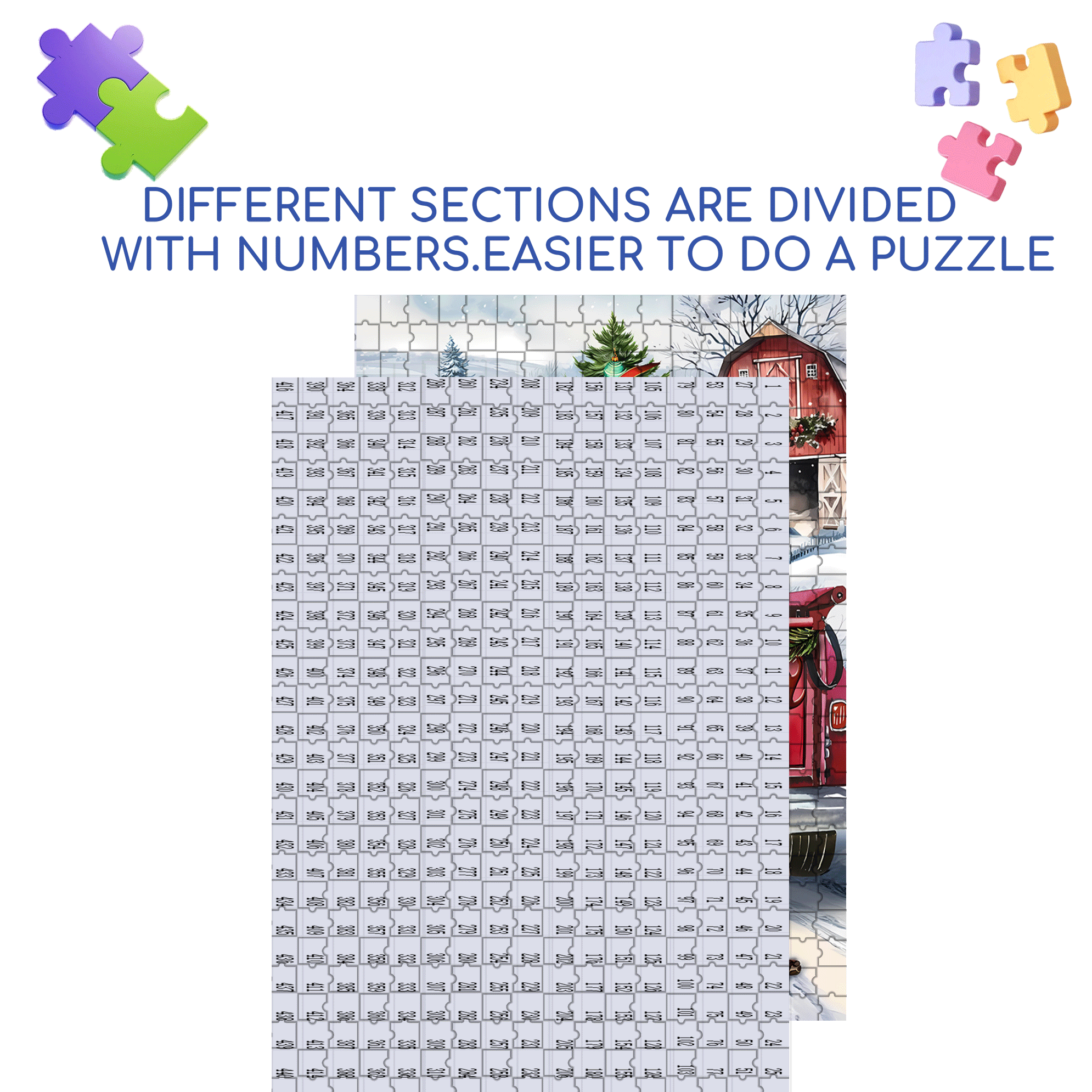Briarwood Lane Holiday Cheer Dogs Garden 500pcs/1000pcs Jigsaw Puzzle, Scratch-Resistant, Interactive Family Game & Brain-Boosting DIY Decor, Perfect for Halloween, Christmas & New Year Gifts, Family Puzzle Game