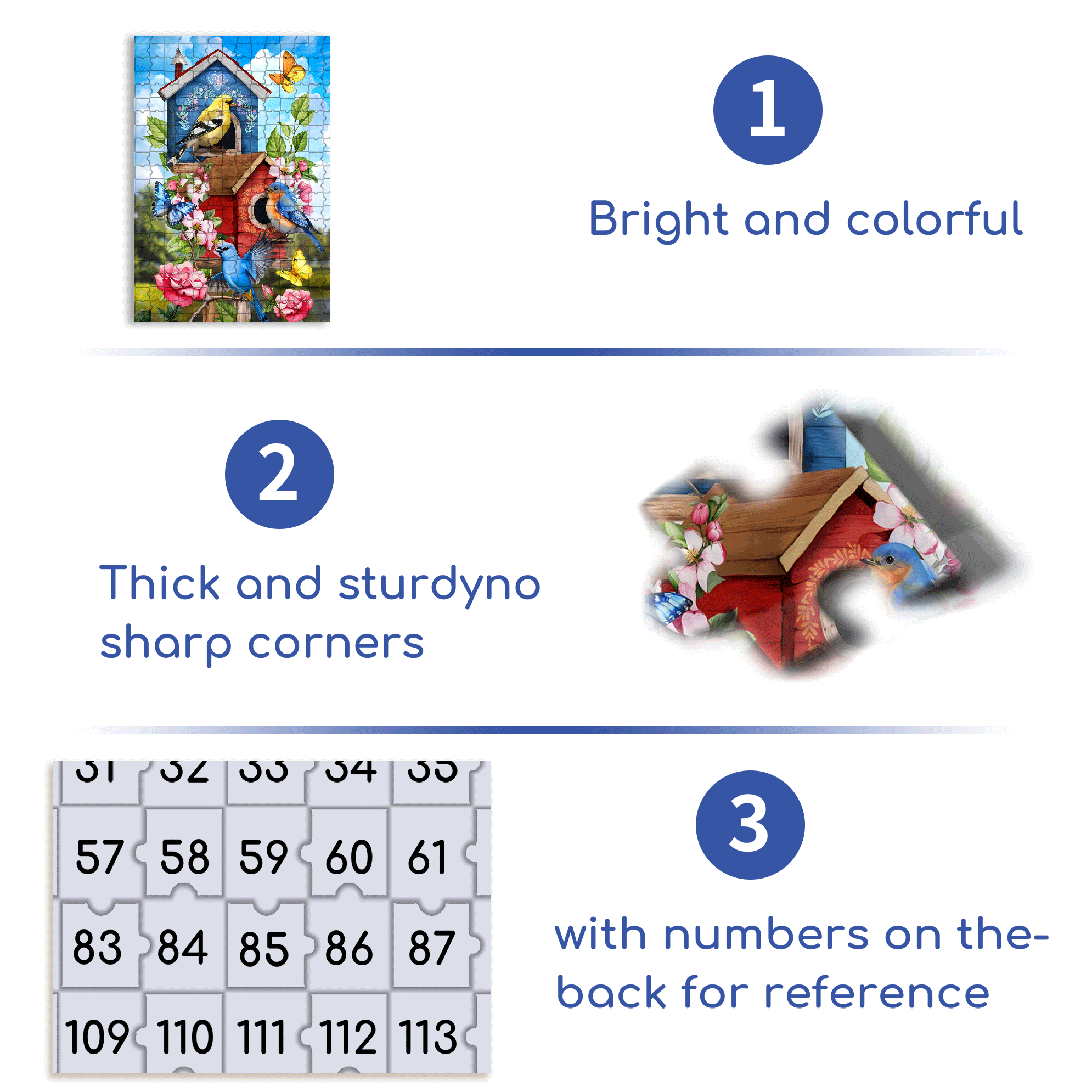Briarwood Lane Spring Garden 500pcs/1000pcs Jigsaw Puzzle, Scratch-Resistant, Interactive Family Game & Brain-Boosting DIY Decor, Perfect for Halloween, Christmas & New Year Gifts, Family Puzzle Game