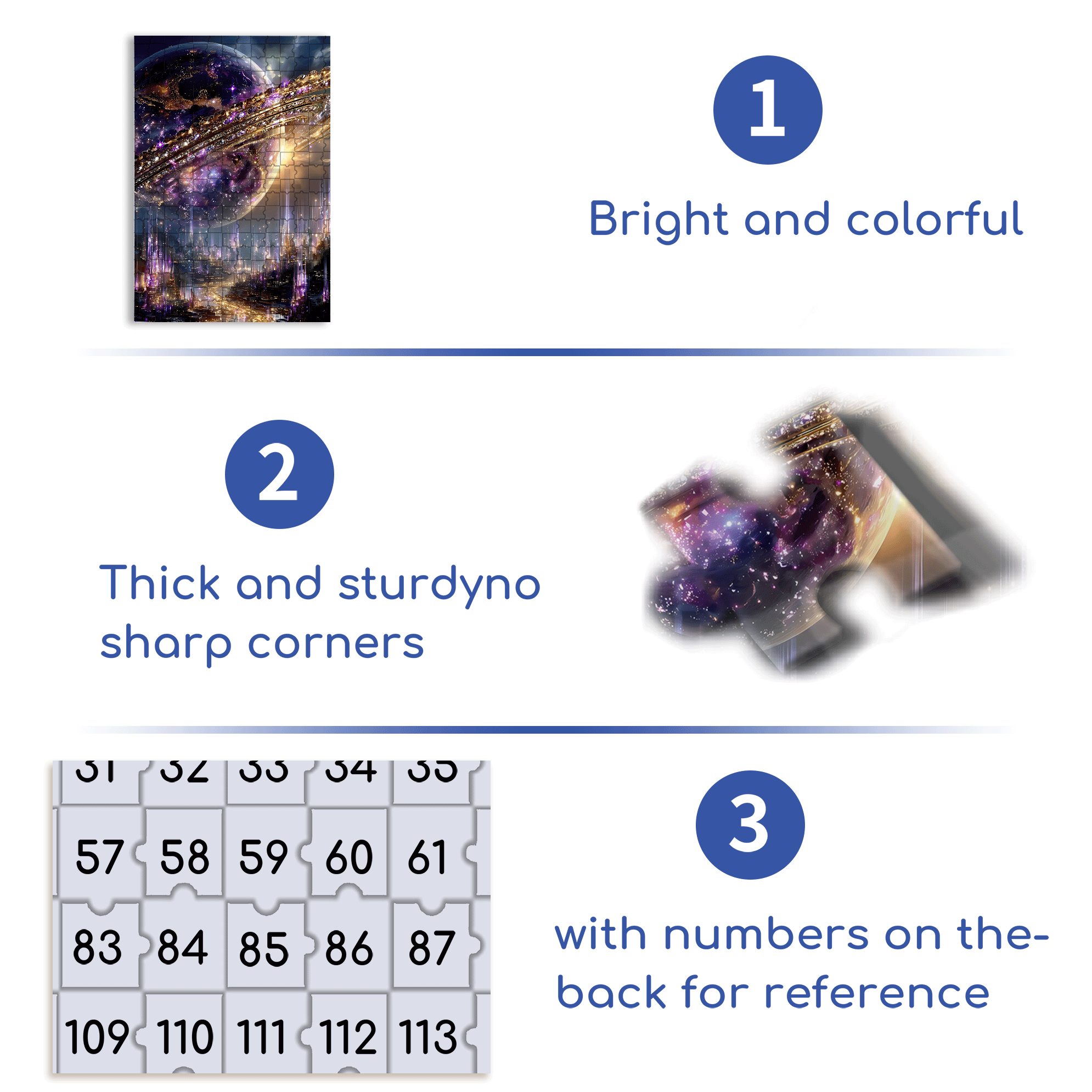 Brilliant Planet 500pcs/1000pcs Jigsaw Puzzle, Scratch-Resistant, Interactive Family Game & Brain-Boosting DIY Decor, Perfect for Halloween, Christmas & New Year Gifts, Family Puzzle Game