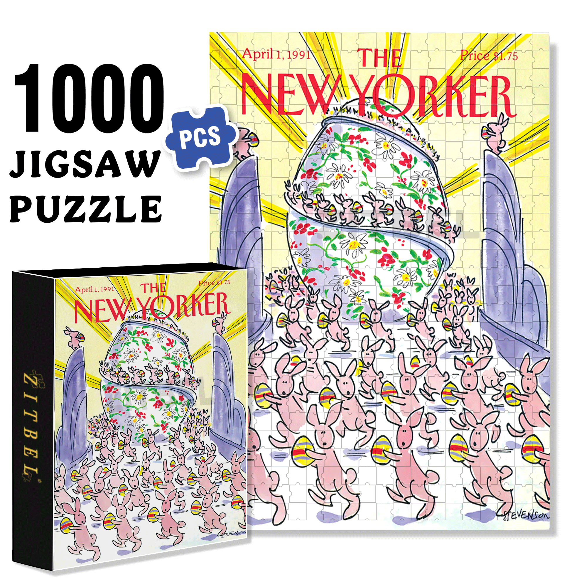 Bunny Brigade 500pcs/1000pcs Jigsaw Puzzle, Scratch-Resistant, Interactive Family Game & Brain-Boosting DIY Decor, Perfect for Halloween, Christmas & New Year Gifts, Family Puzzle Game