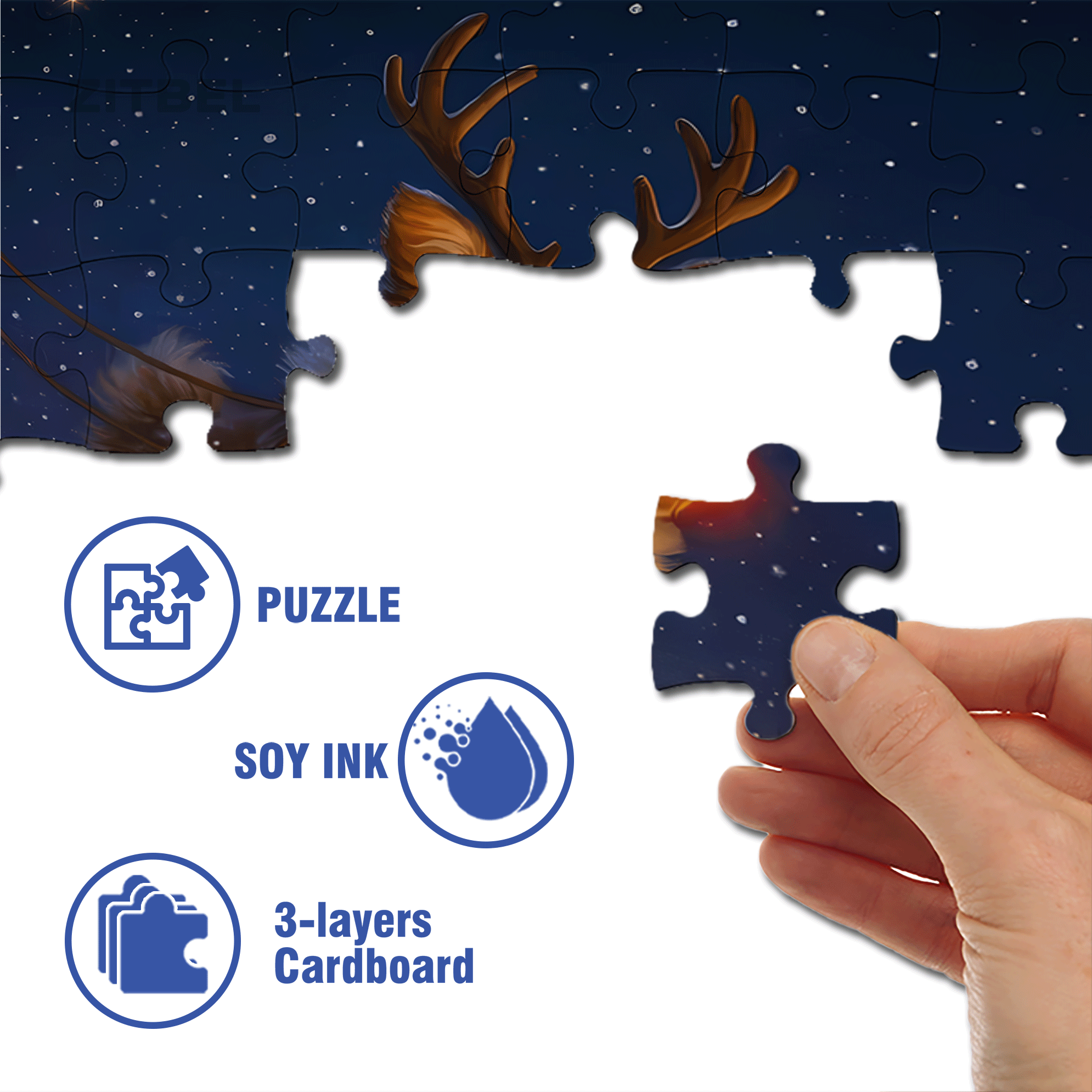 Corgi's Dream 500pcs/1000pcs Jigsaw Puzzle, Scratch-Resistant, Interactive Family Game & Brain-Boosting DIY Decor, Perfect for Halloween, Christmas & New Year Gifts, Family Puzzle Game
