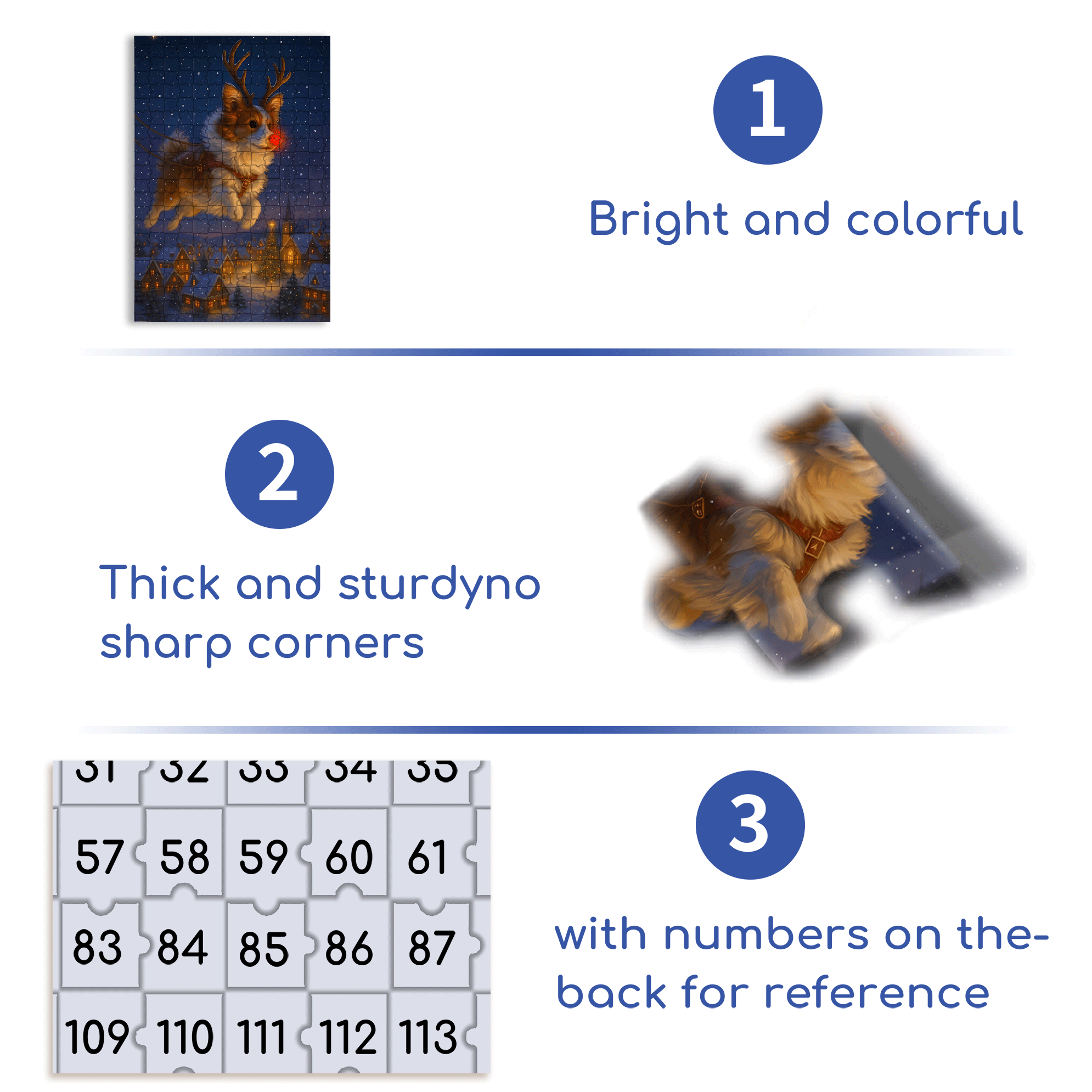 Corgi's Dream 500pcs/1000pcs Jigsaw Puzzle, Scratch-Resistant, Interactive Family Game & Brain-Boosting DIY Decor, Perfect for Halloween, Christmas & New Year Gifts, Family Puzzle Game
