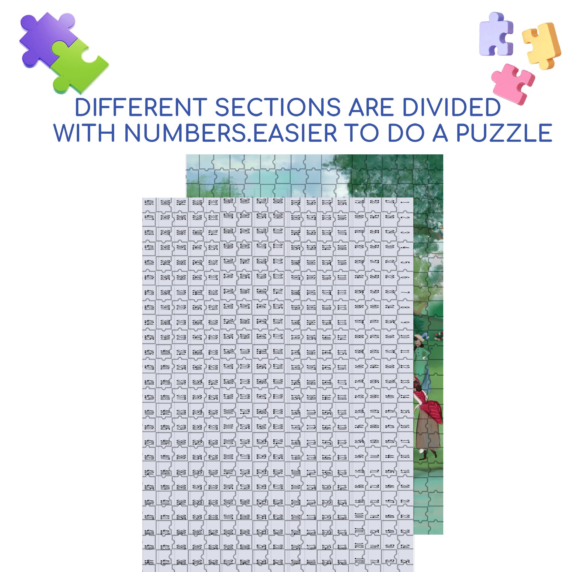 Croquet Afternoon 500pcs/1000pcs Jigsaw Puzzle, Scratch-Resistant, Interactive Family Game & Brain-Boosting DIY Decor, Perfect for Halloween, Christmas & New Year Gifts, Family Puzzle Game