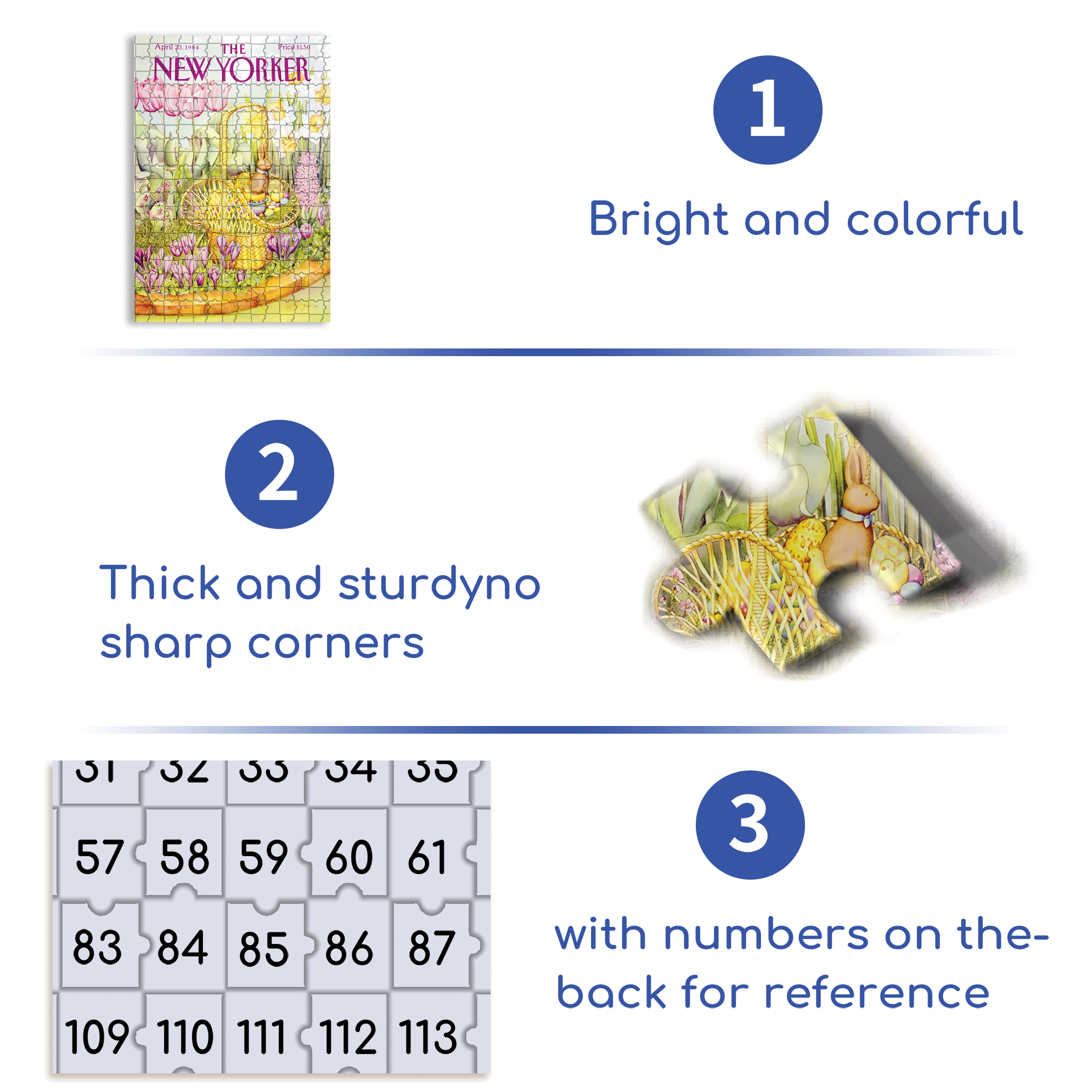 Easter Basket 500pcs/1000pcs Jigsaw Puzzle, Scratch-Resistant, Interactive Family Game & Brain-Boosting DIY Decor, Perfect for Halloween, Christmas & New Year Gifts, Family Puzzle Game