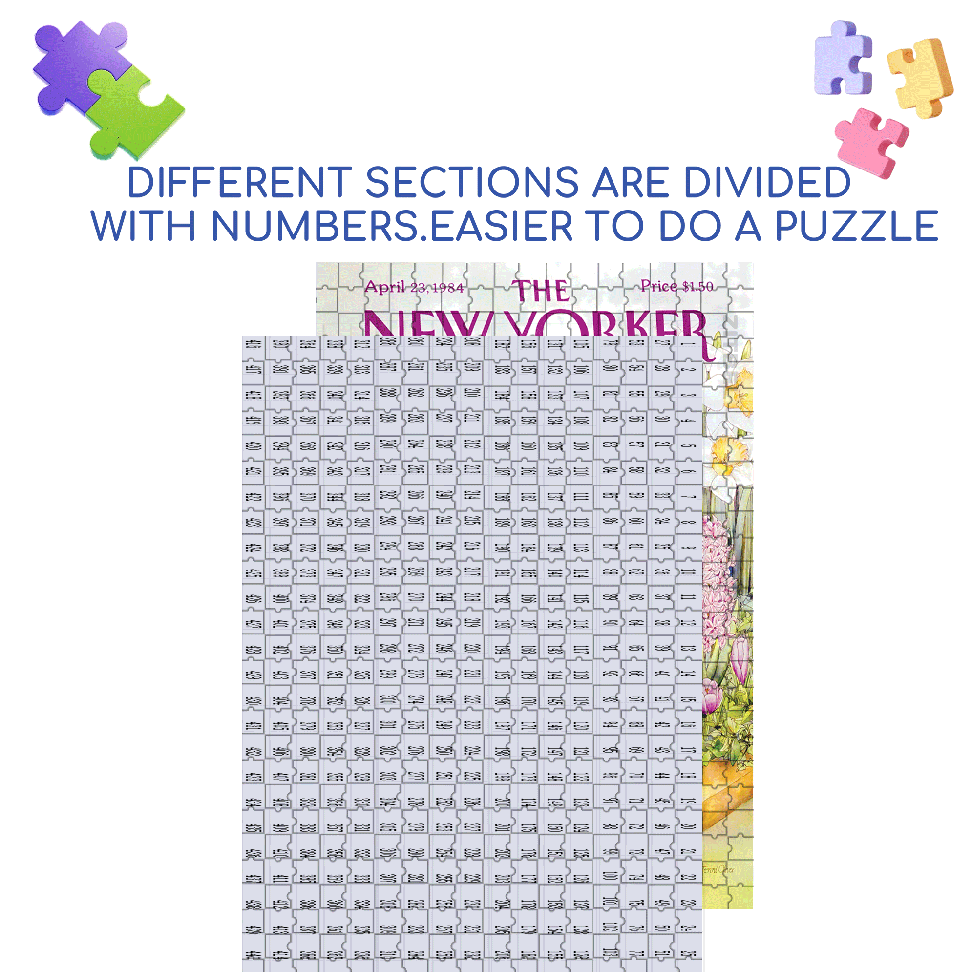 Easter Basket 500pcs/1000pcs Jigsaw Puzzle, Scratch-Resistant, Interactive Family Game & Brain-Boosting DIY Decor, Perfect for Halloween, Christmas & New Year Gifts, Family Puzzle Game