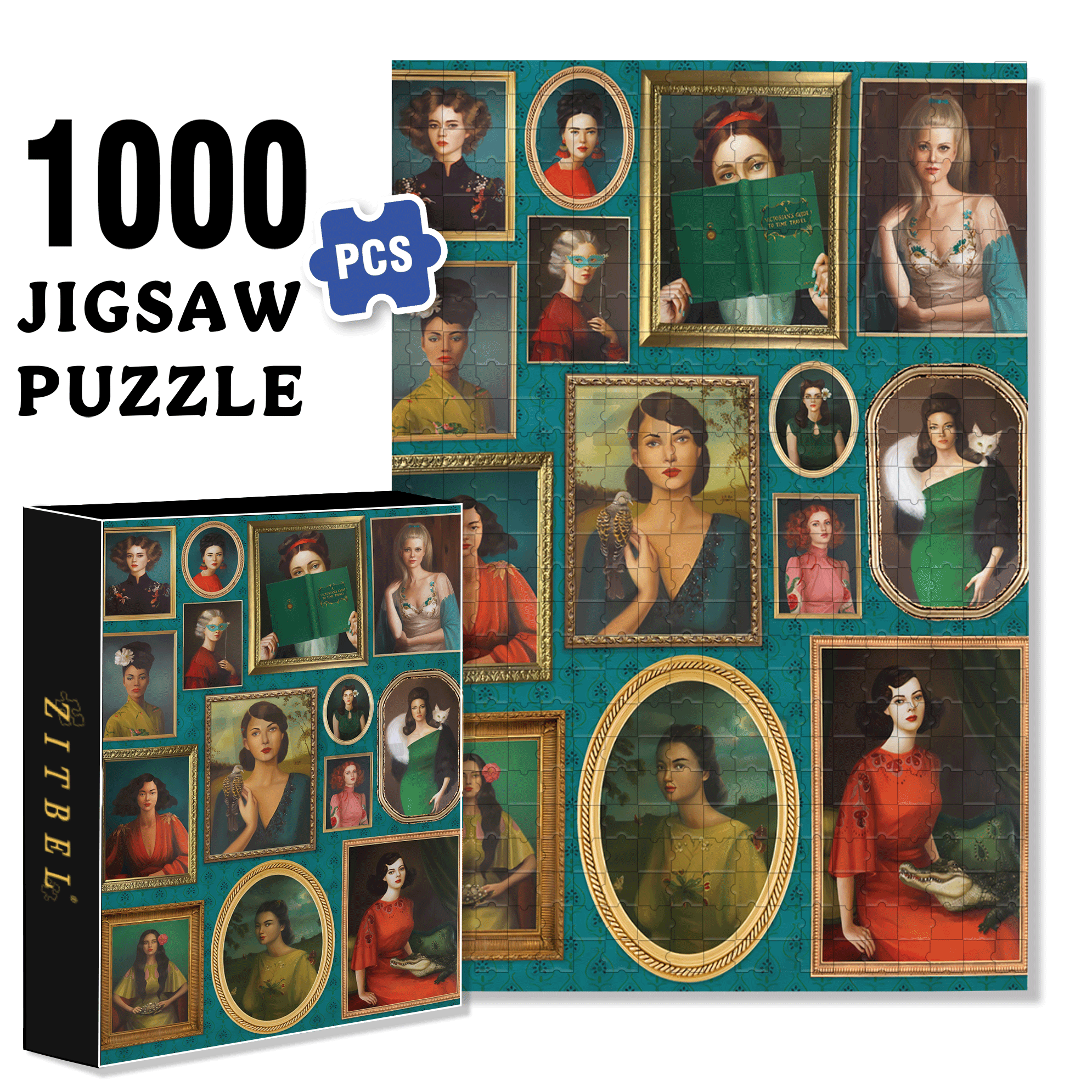 Familiar Strangers 500pcs/1000pcs Jigsaw Puzzle, Scratch-Resistant, Interactive Family Game & Brain-Boosting DIY Decor, Perfect for Halloween, Christmas & New Year Gifts, Family Puzzle Game