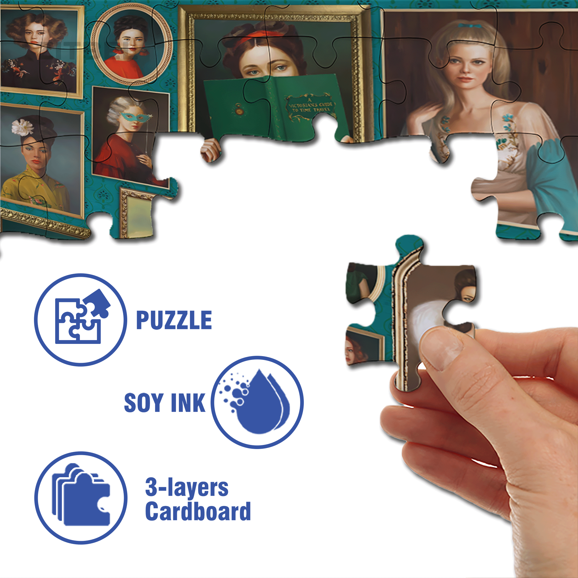 Familiar Strangers 500pcs/1000pcs Jigsaw Puzzle, Scratch-Resistant, Interactive Family Game & Brain-Boosting DIY Decor, Perfect for Halloween, Christmas & New Year Gifts, Family Puzzle Game