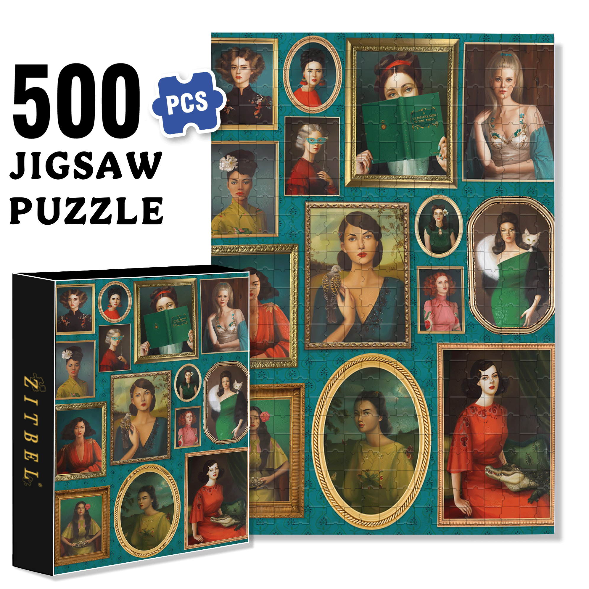 Familiar Strangers 500pcs/1000pcs Jigsaw Puzzle, Scratch-Resistant, Interactive Family Game & Brain-Boosting DIY Decor, Perfect for Halloween, Christmas & New Year Gifts, Family Puzzle Game