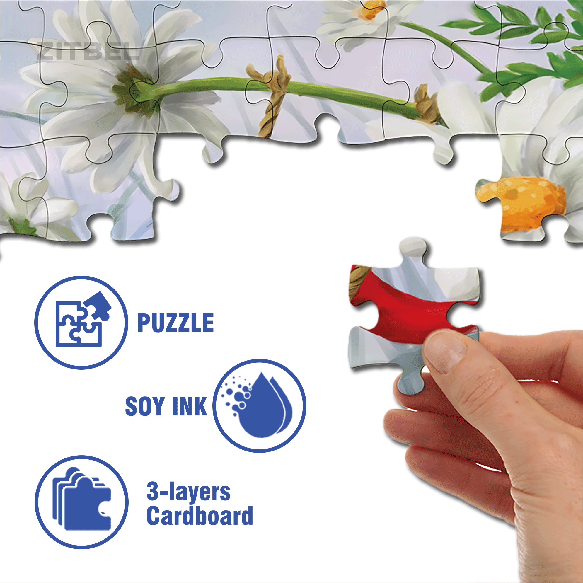 Gnome On A Swing 500pcs/1000pcs Jigsaw Puzzle, Scratch-Resistant, Interactive Family Game & Brain-Boosting DIY Decor, Perfect for Halloween, Christmas & New Year Gifts, Family Puzzle Game