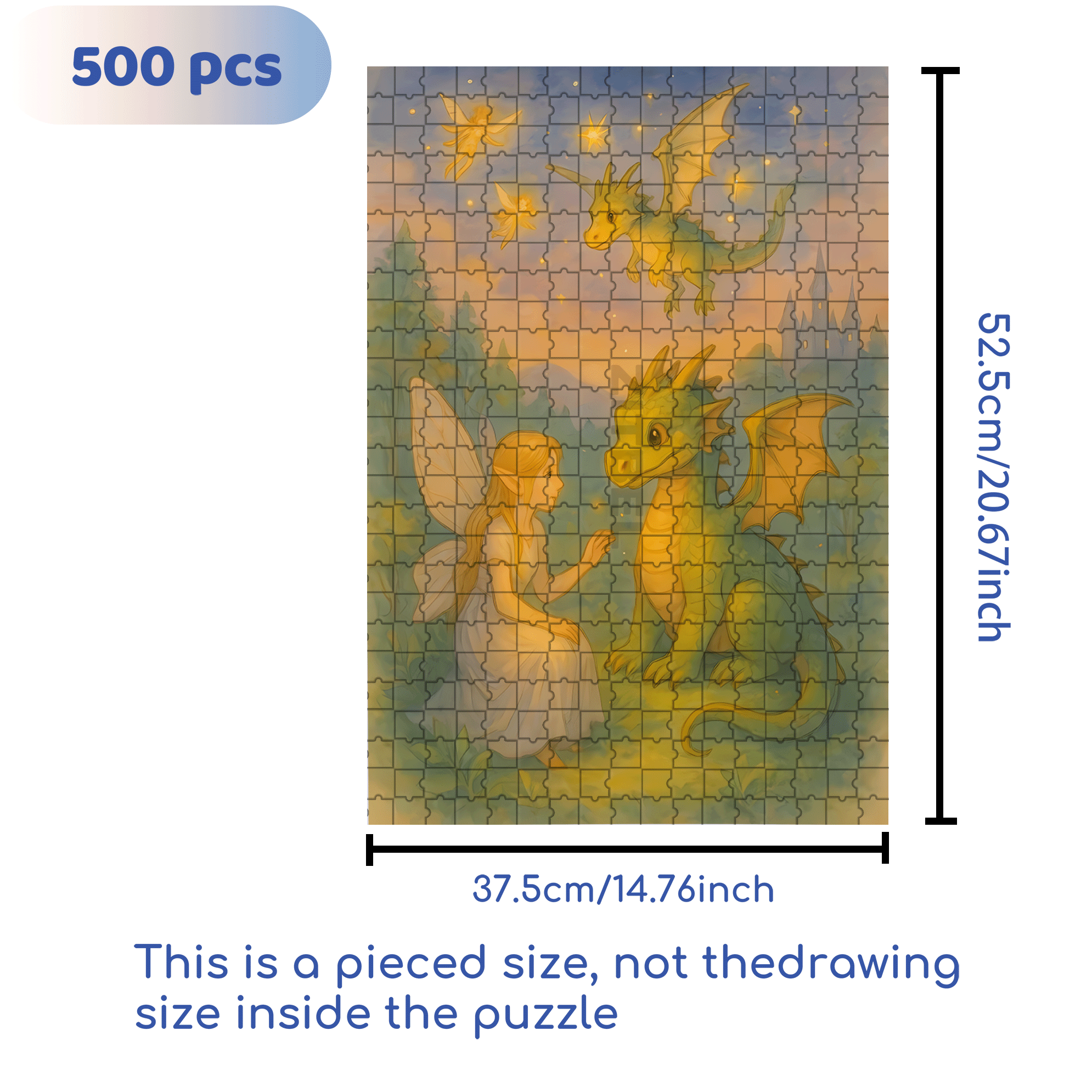 Good Wishes 500pcs/1000pcs Jigsaw Puzzle, Scratch-Resistant, Interactive Family Game & Brain-Boosting DIY Decor, Perfect for Halloween, Christmas & New Year Gifts, Family Puzzle Game