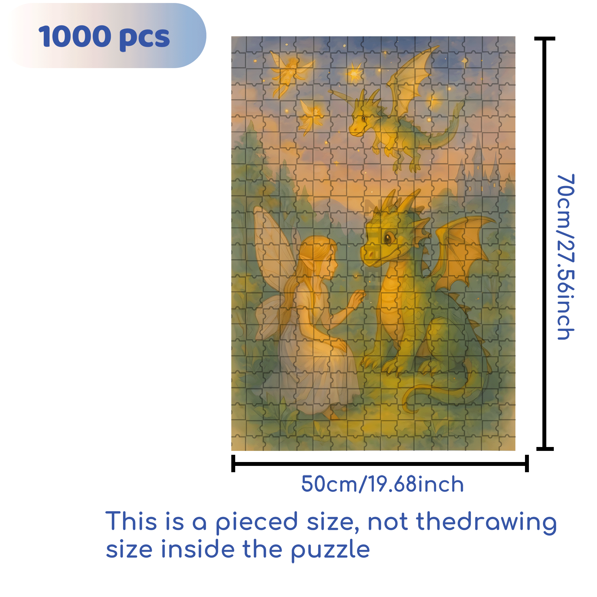 Good Wishes 500pcs/1000pcs Jigsaw Puzzle, Scratch-Resistant, Interactive Family Game & Brain-Boosting DIY Decor, Perfect for Halloween, Christmas & New Year Gifts, Family Puzzle Game