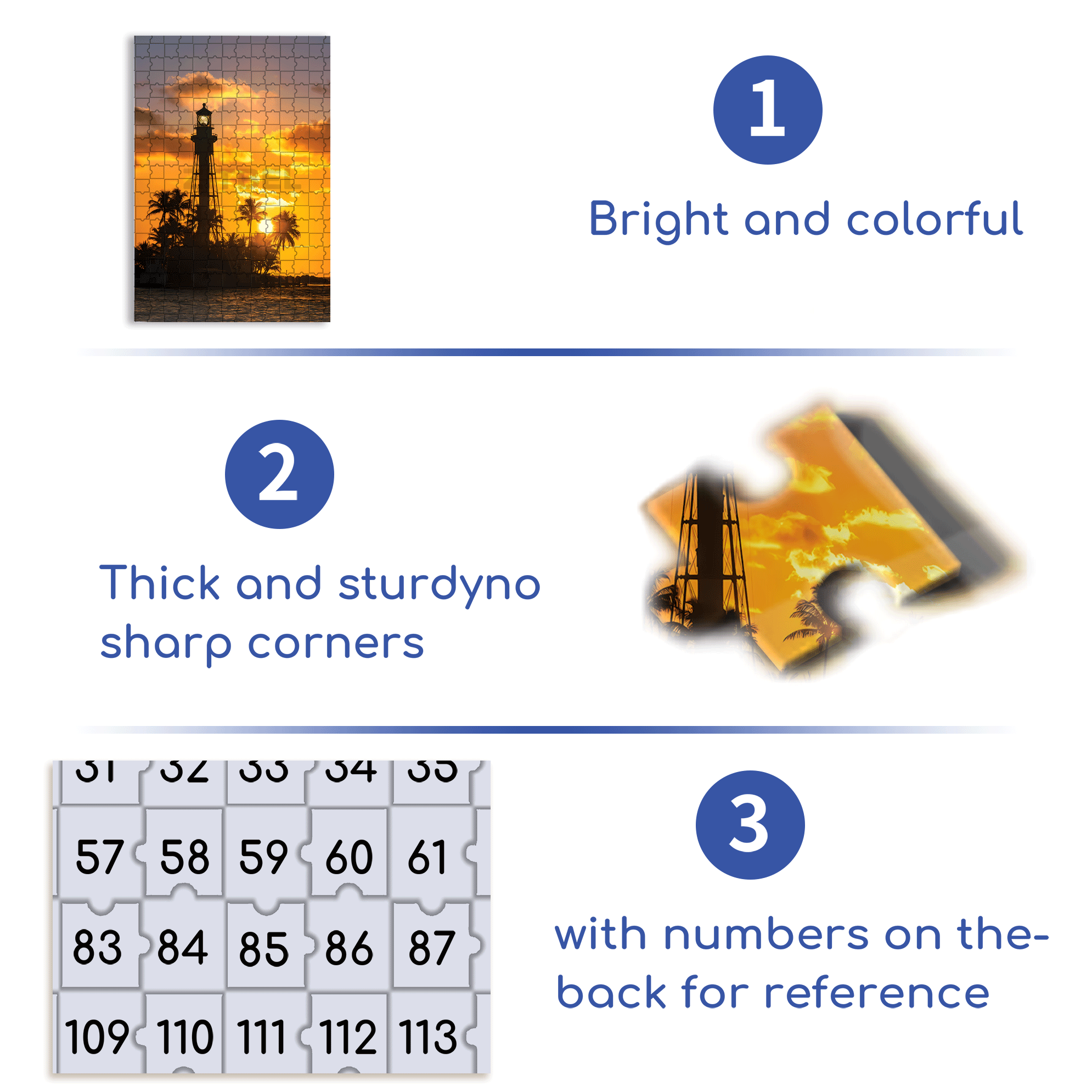 Hillsboro Light, Pompano Beach 500pcs/1000pcs Jigsaw Puzzle, Scratch-Resistant, Interactive Family Game & Brain-Boosting DIY Decor, Perfect for Halloween, Christmas & New Year Gifts, Family Puzzle Game