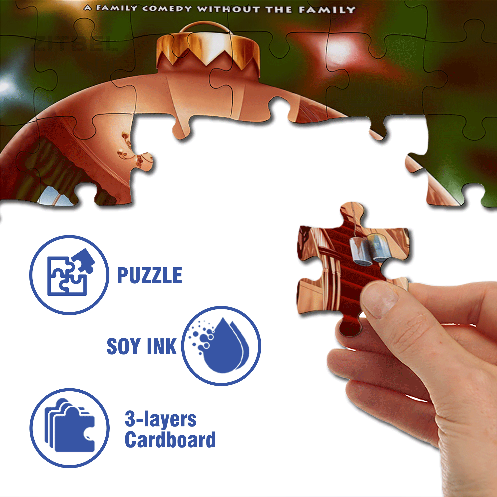 Home Alone 500pcs/1000pcs Jigsaw Puzzle, Scratch-Resistant, Interactive Family Game & Brain-Boosting DIY Decor, Perfect for Halloween, Christmas & New Year Gifts, Family Puzzle Game